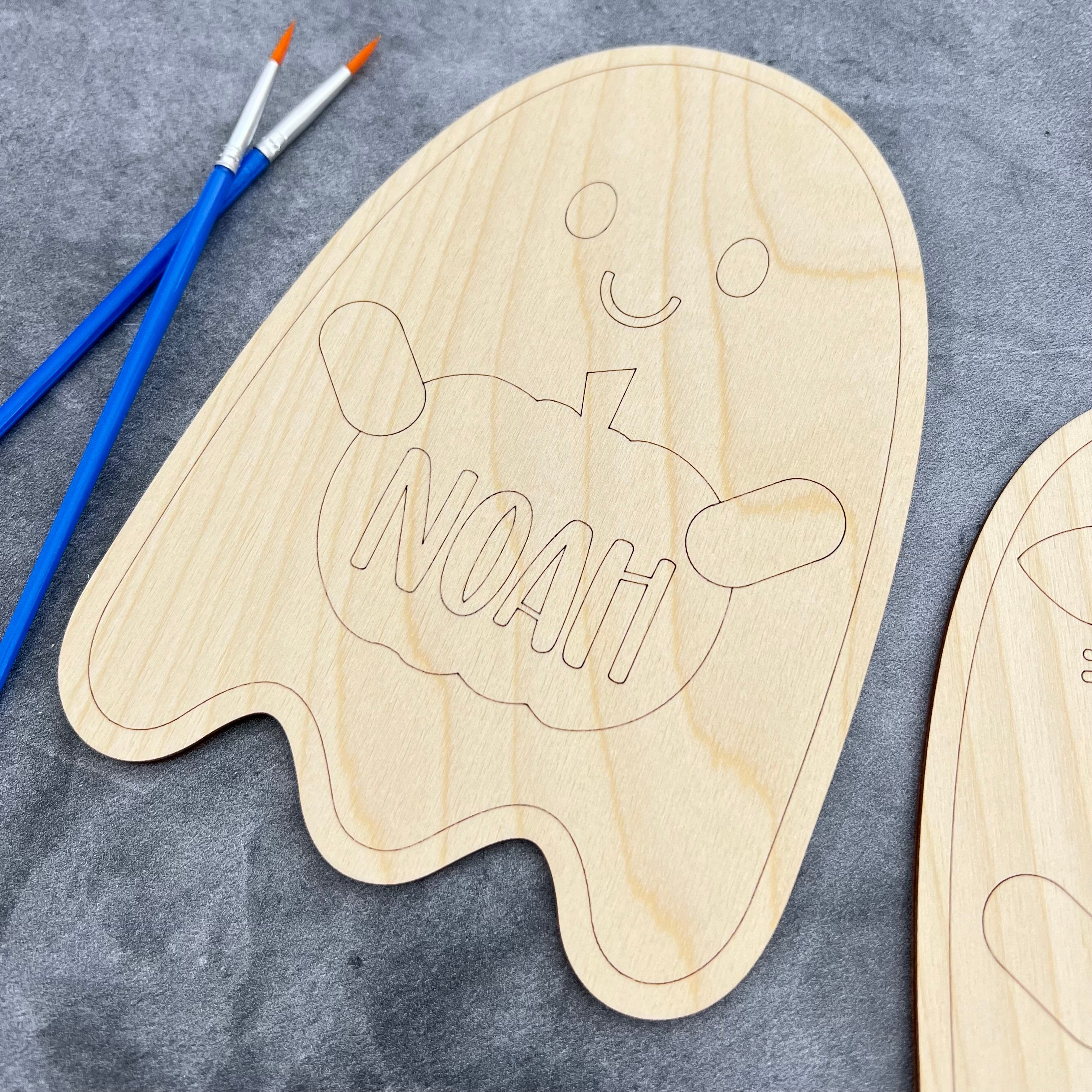 Personalized DIY Halloween Craft Paint Card