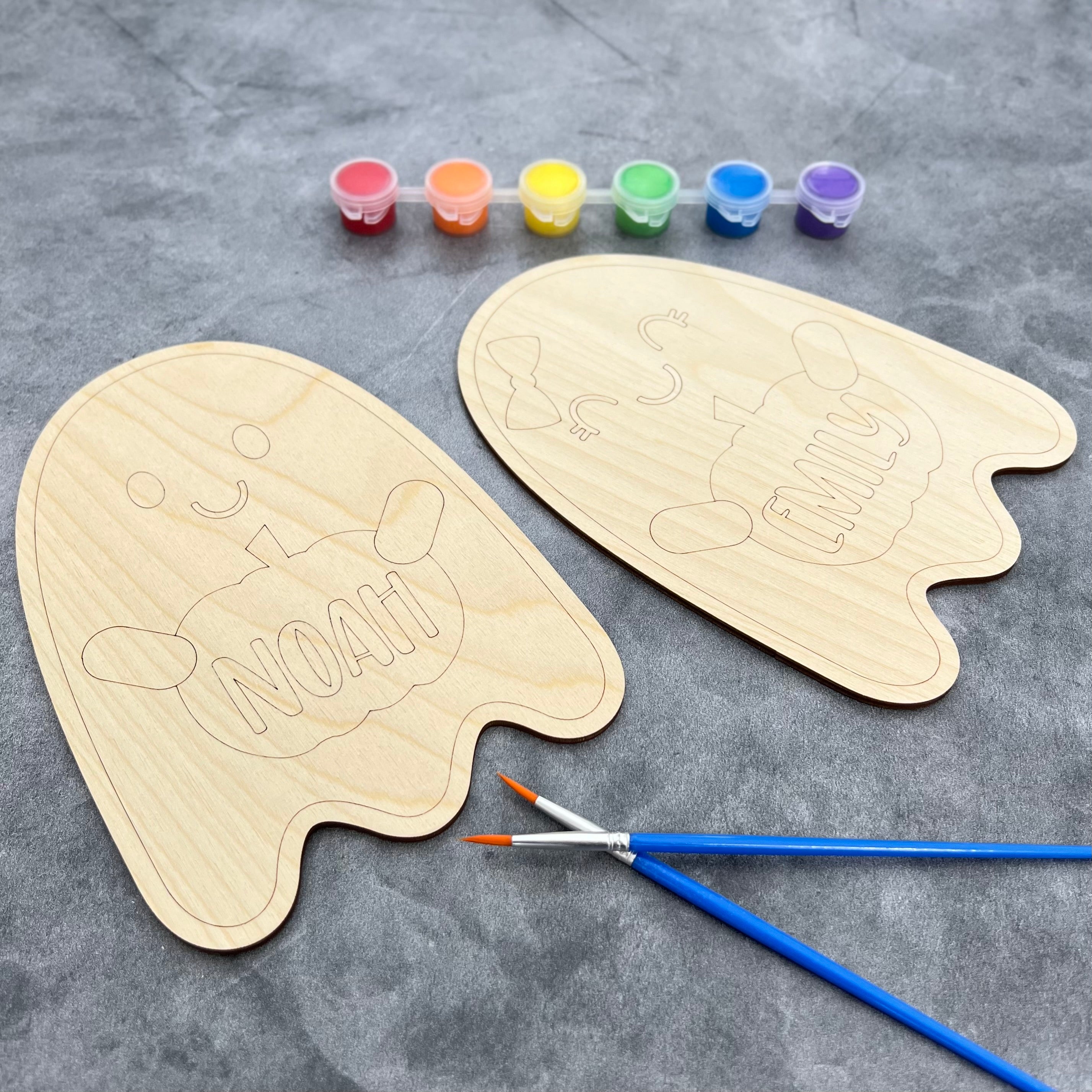 Personalized DIY Halloween Craft Paint Card