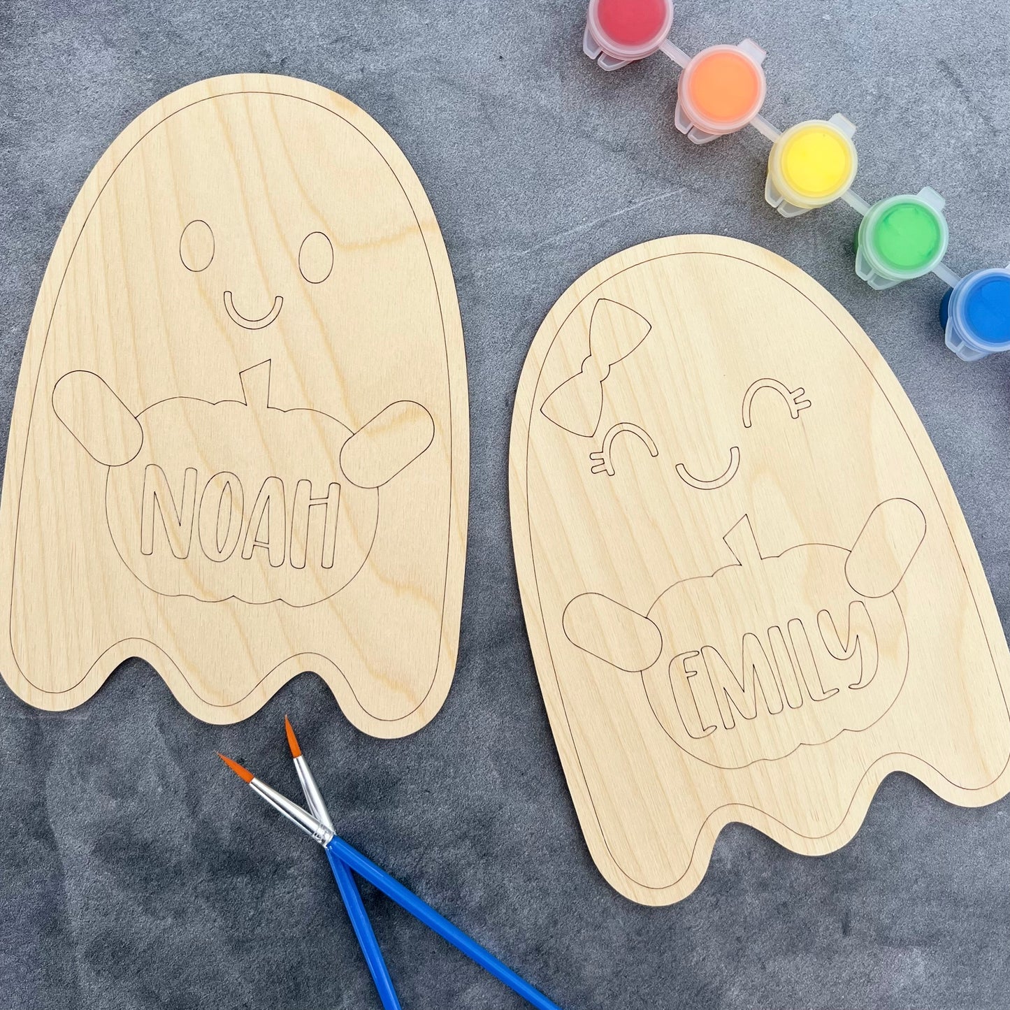 Personalized DIY Halloween Craft Paint Card