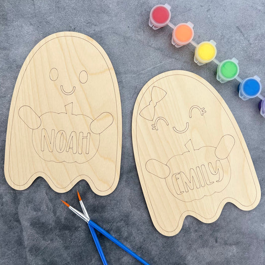 Personalized DIY Halloween Craft Paint Card