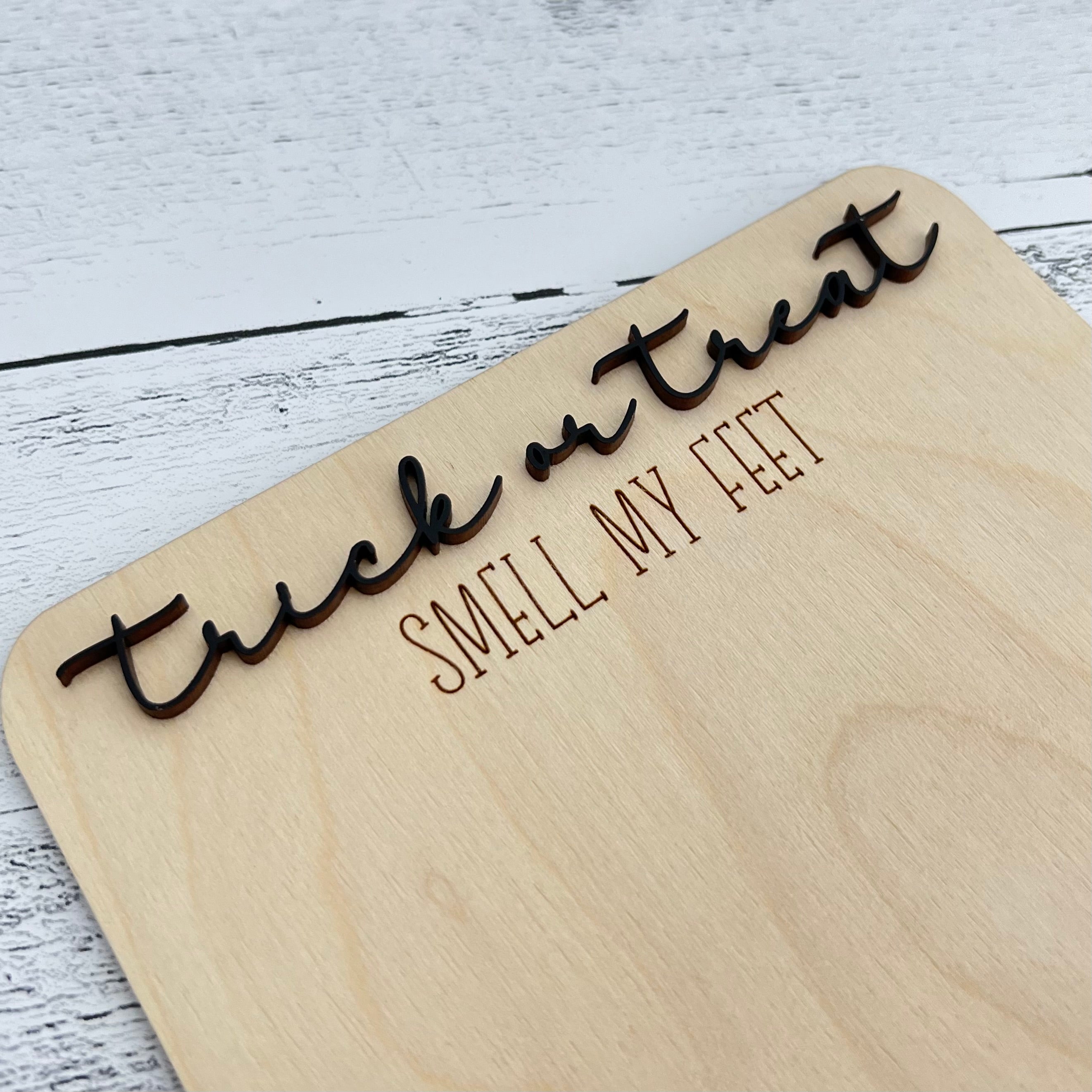 Halloween Newborn Announcement | Baby Halloween Footprint Sign