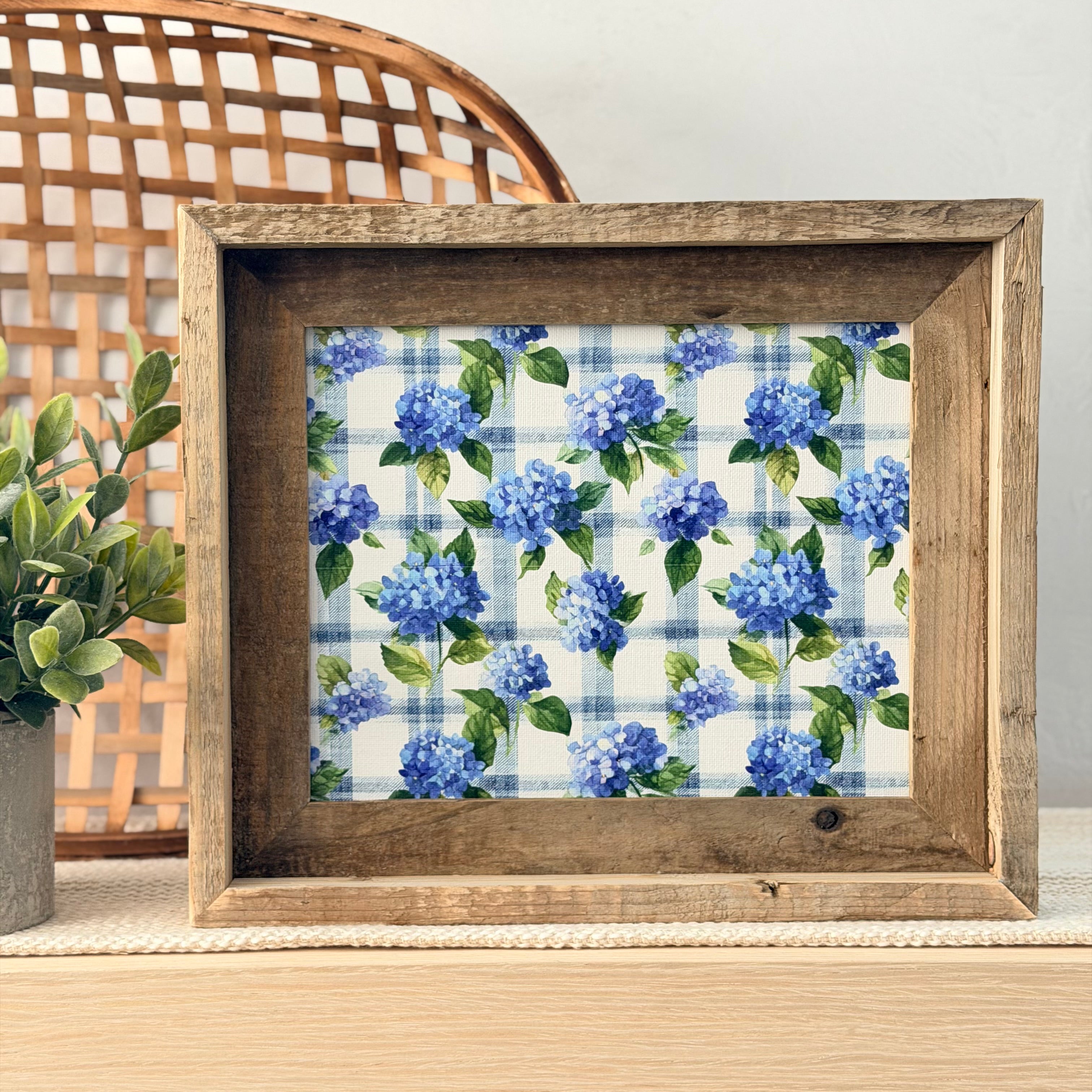 Blue Hydrangea Everchange Frame