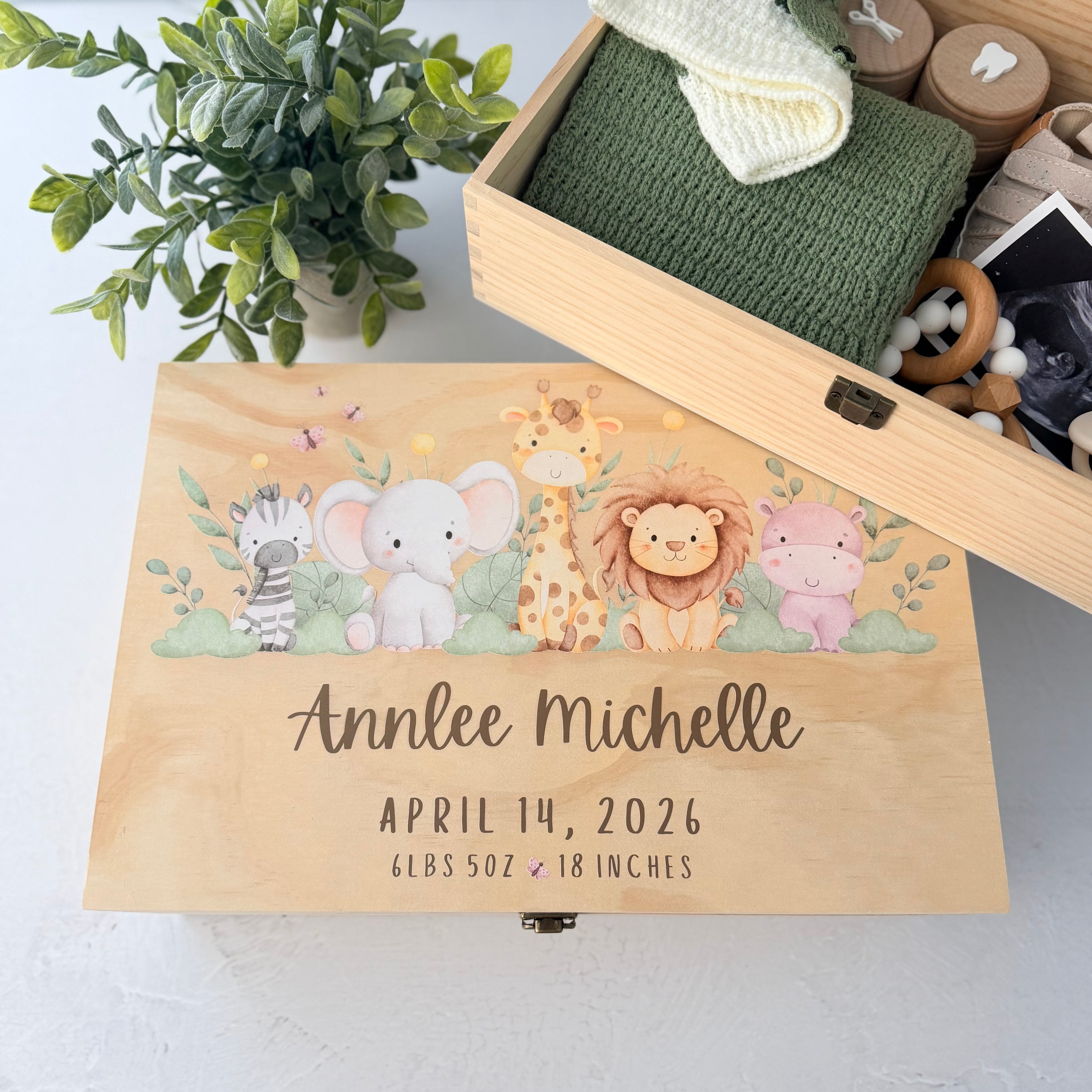 Personalized Baby Memory Keepsake Box
