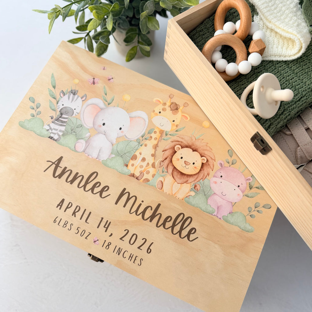 Personalized Baby Memory Keepsake Box