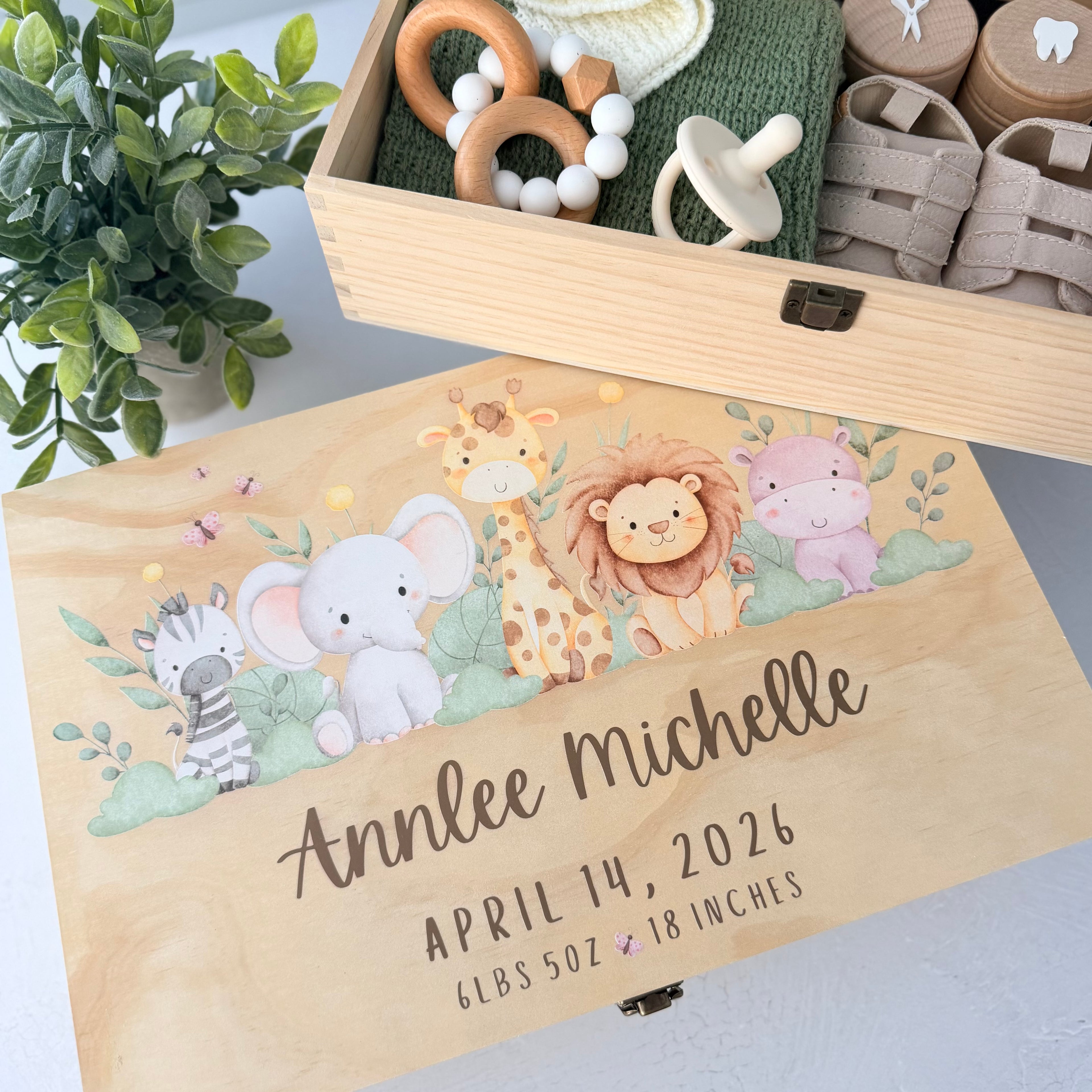 Personalized Baby Memory Keepsake Box