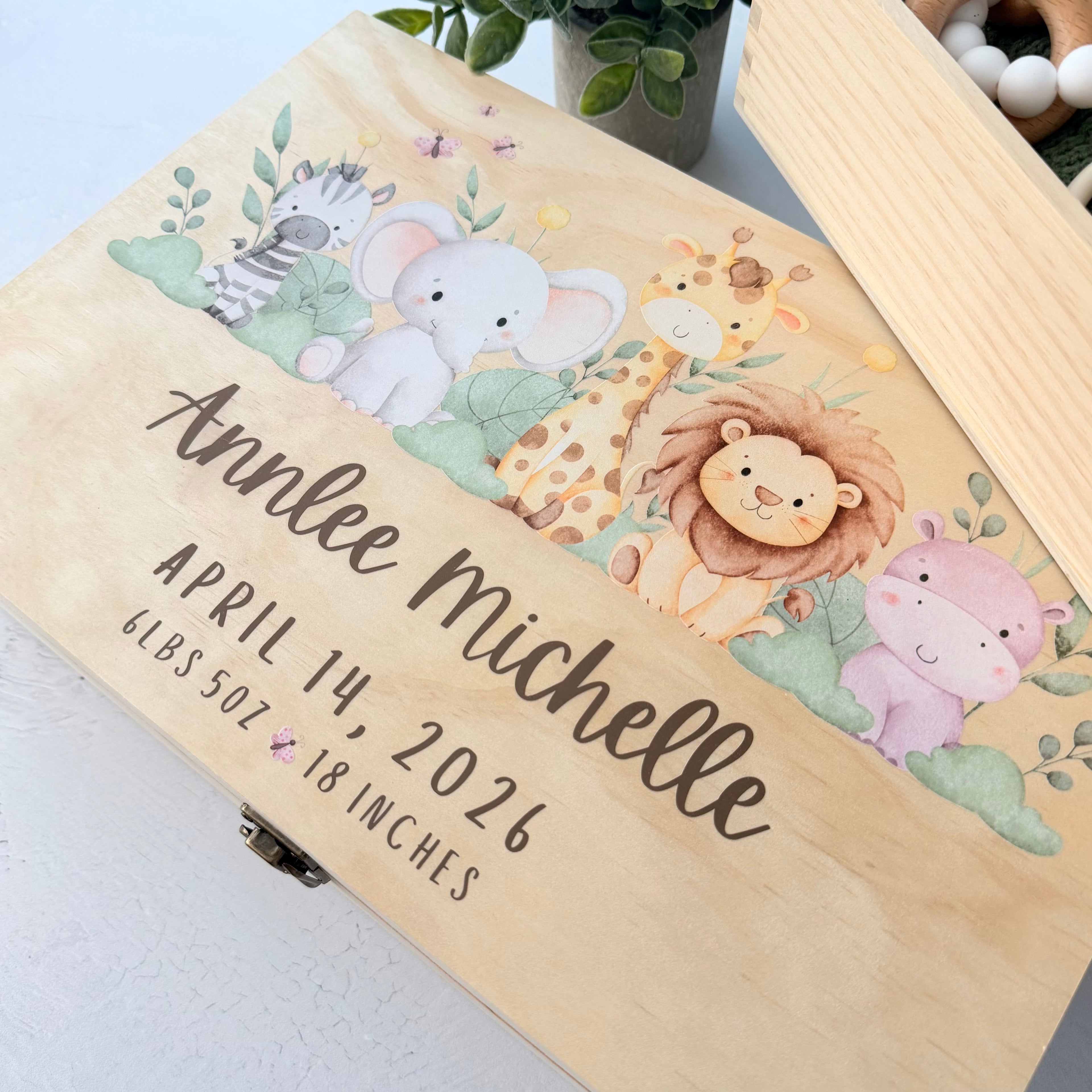 Personalized Baby Memory Keepsake Box
