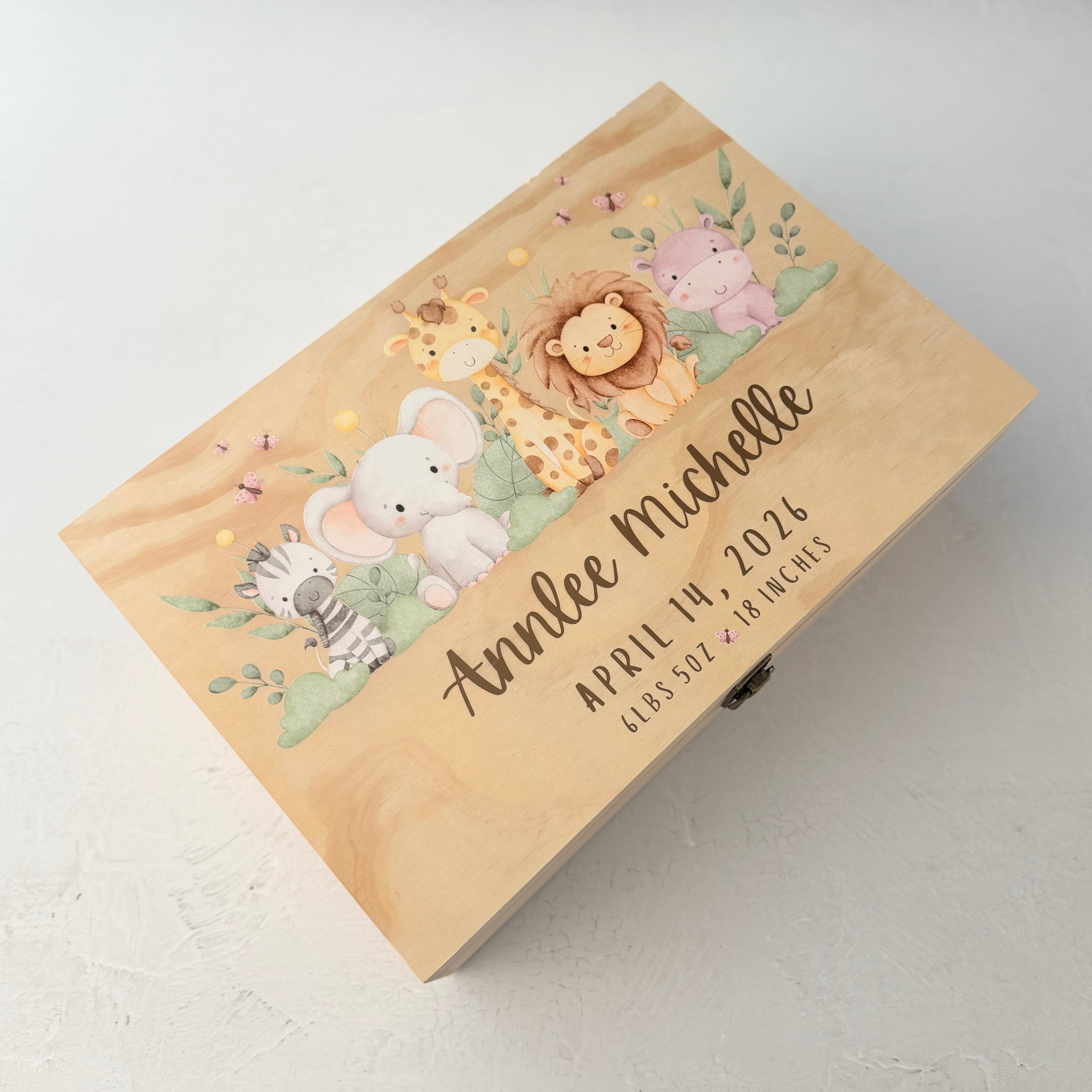 Personalized Baby Memory Keepsake Box