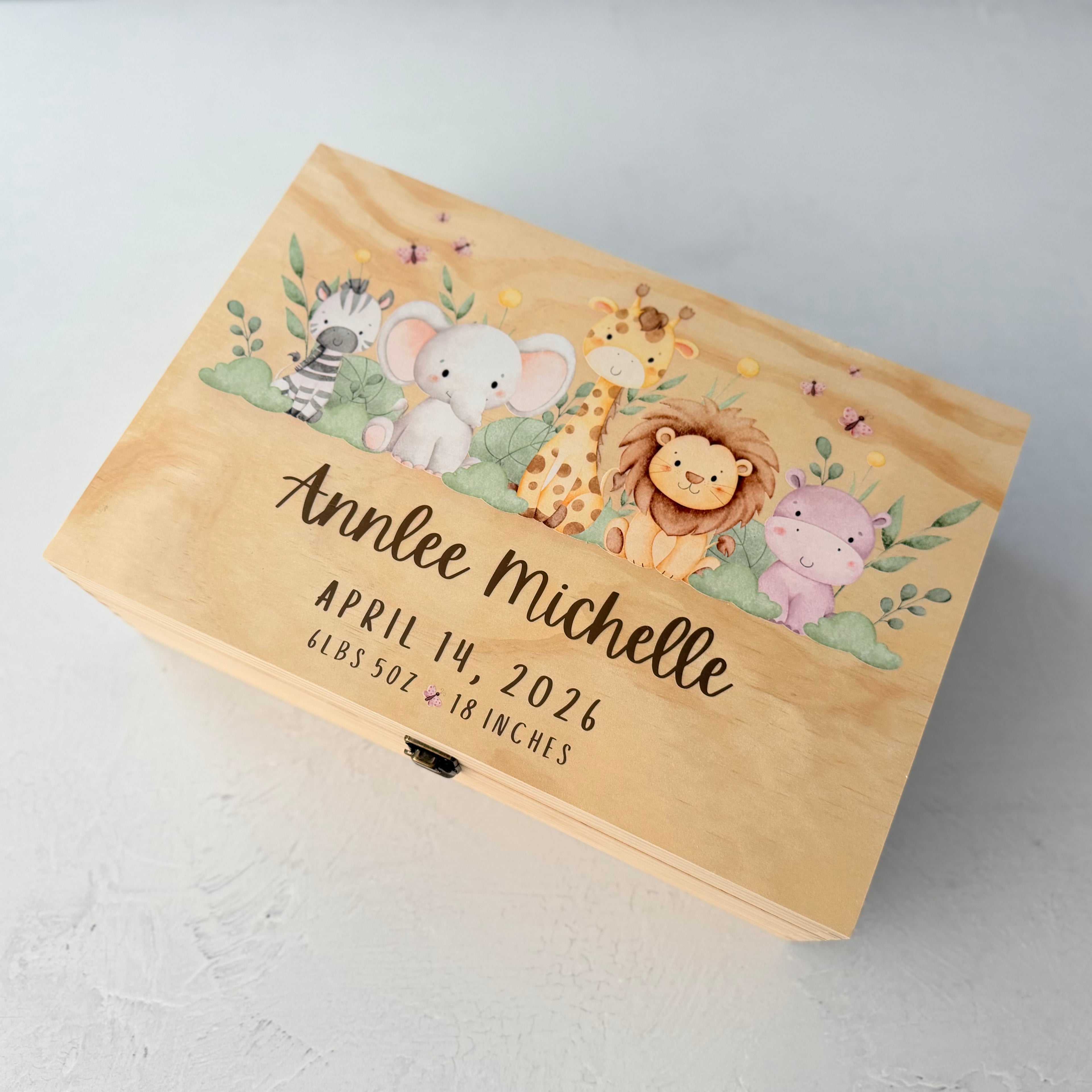 Personalized Baby Memory Keepsake Box