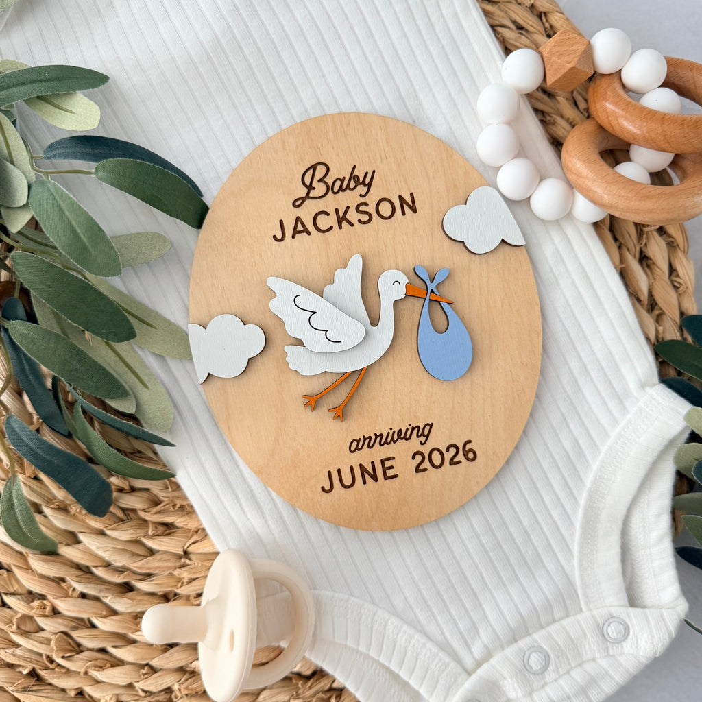 Personalized Pregnancy Announcement Sign