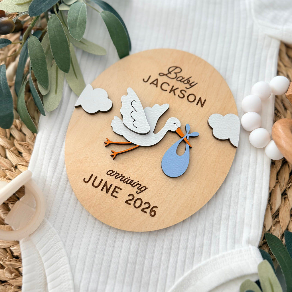 Personalized Pregnancy Announcement Sign