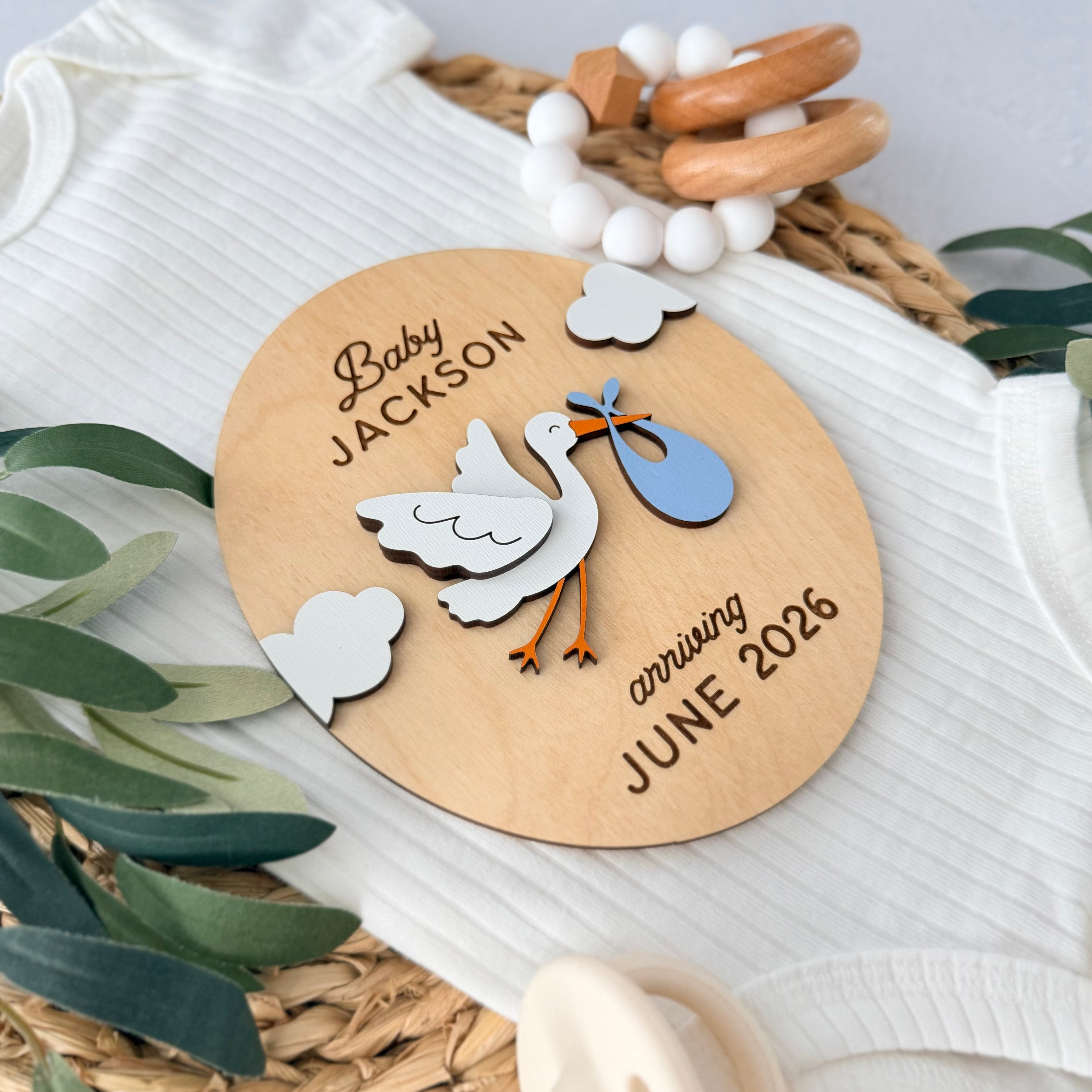Personalized Pregnancy Announcement Sign