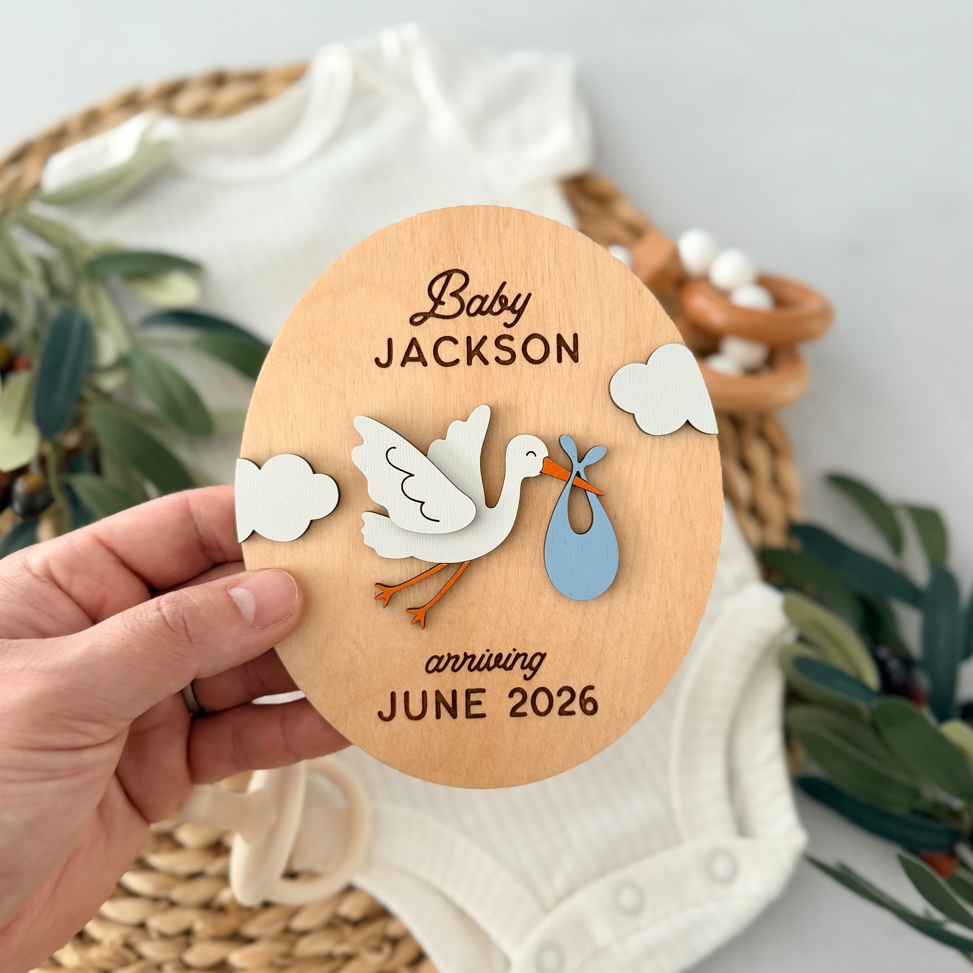 Personalized Pregnancy Announcement Sign