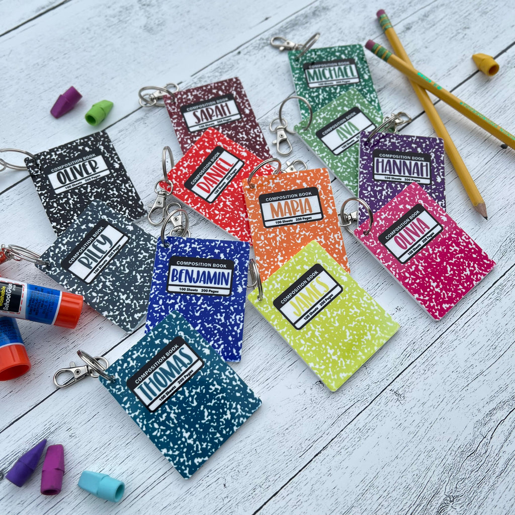 Personalized Back Pack Tag | Notebook