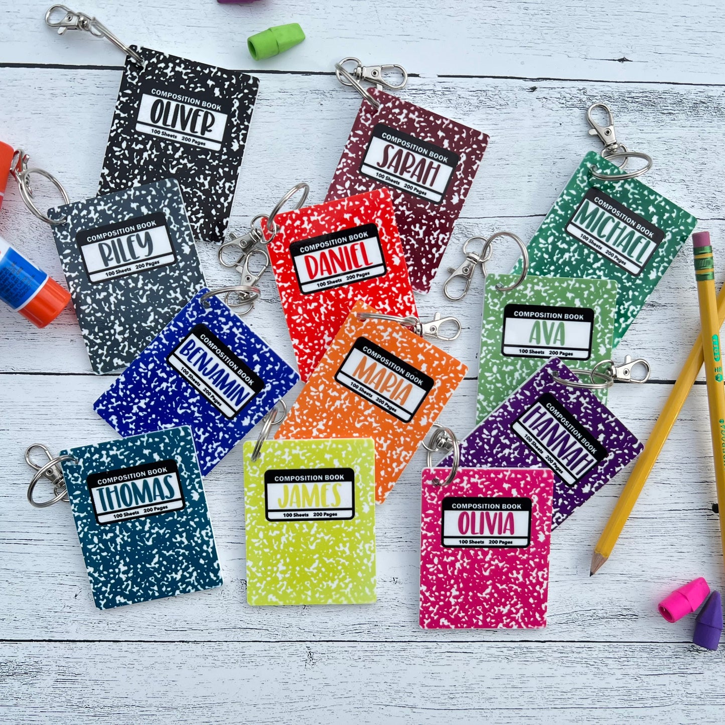 Personalized Back Pack Tag | Notebook