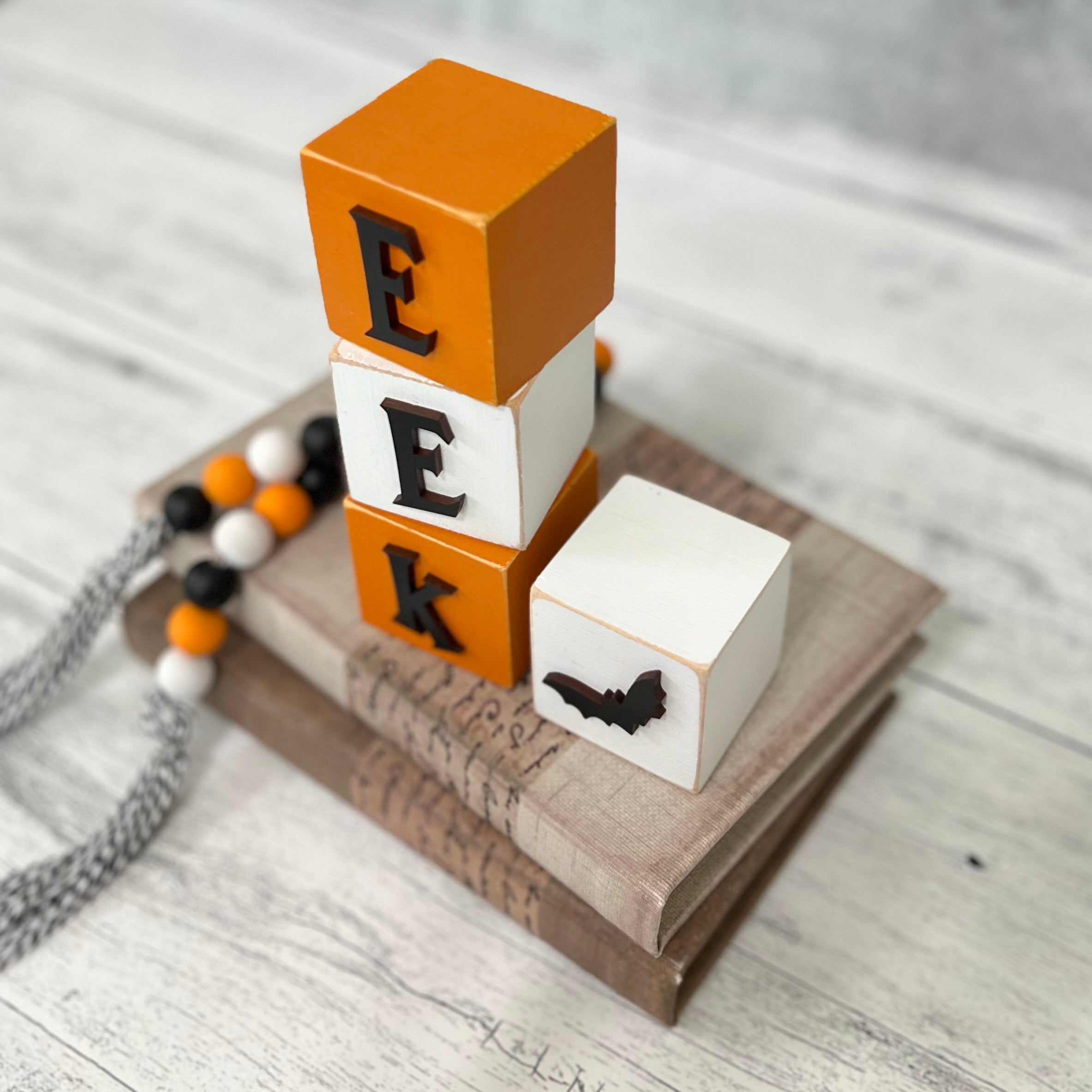 SET | Halloween Eek Wooden Blocks