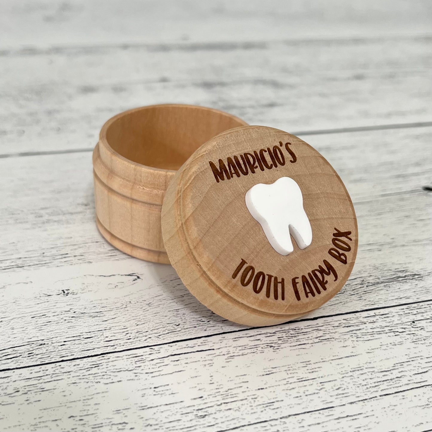 Custom Engraved Wooden Tooth Fairy Box