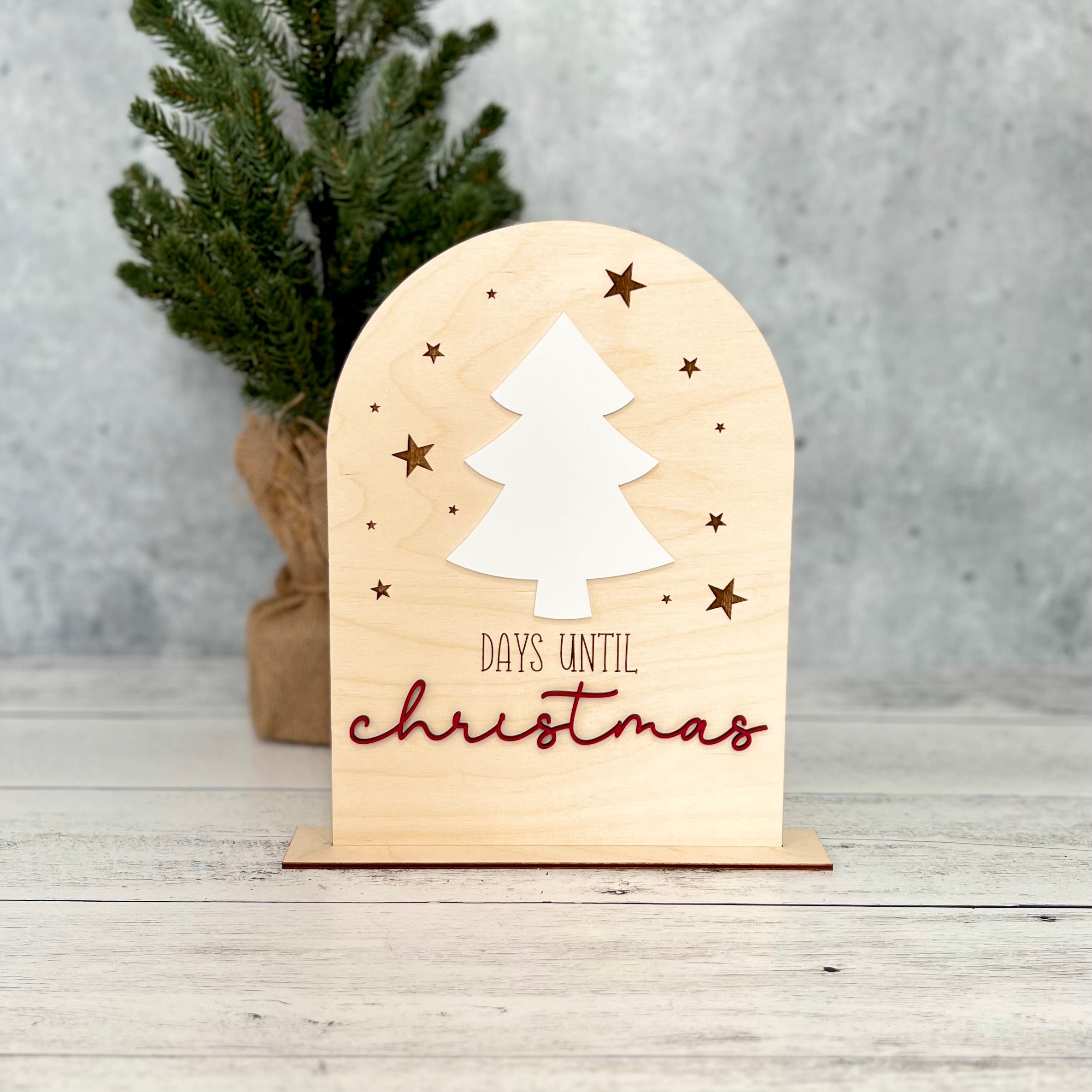 Christmas Countdown Dry Erase Sign
