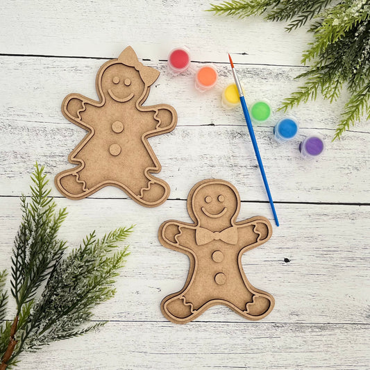DIY Gingerbread Man Christmas Craft Paint Kit