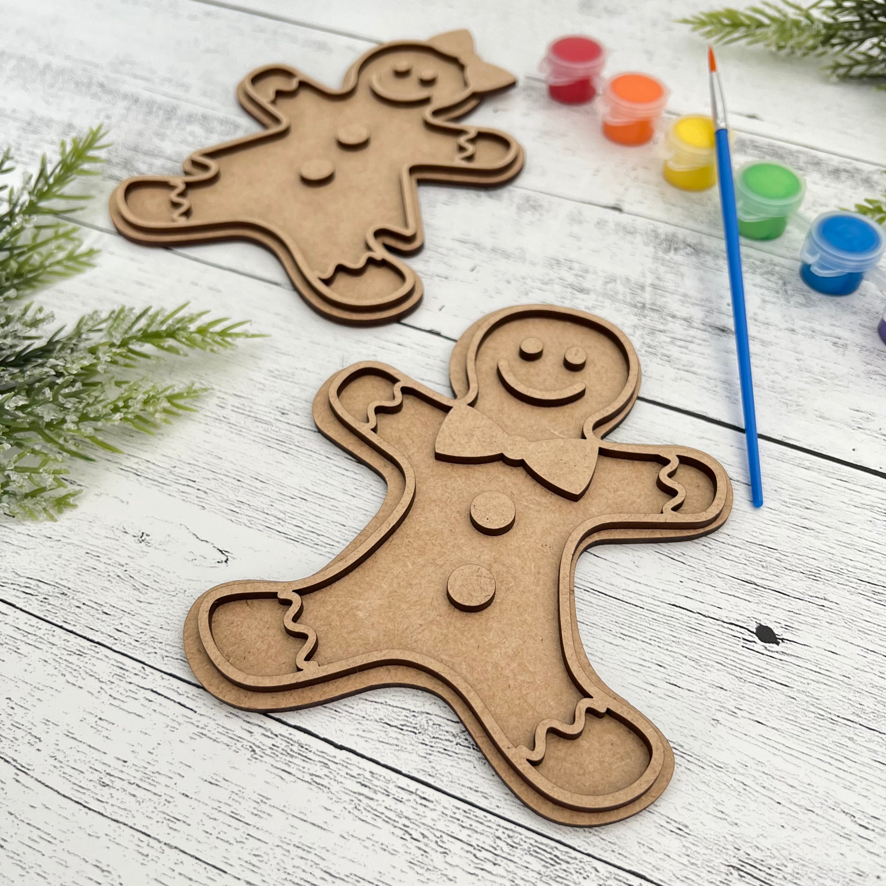 DIY Gingerbread Man Christmas Craft Paint Kit