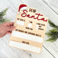 Dear Santa Dry Erase Sign