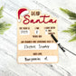Dear Santa Dry Erase Sign