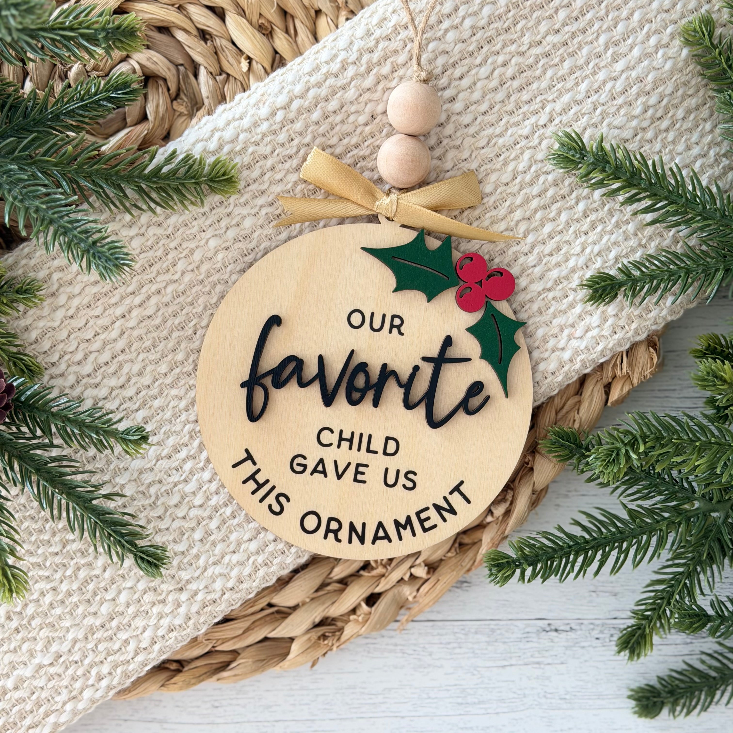 Our Favorite Child Gave Us This Christmas Ornament