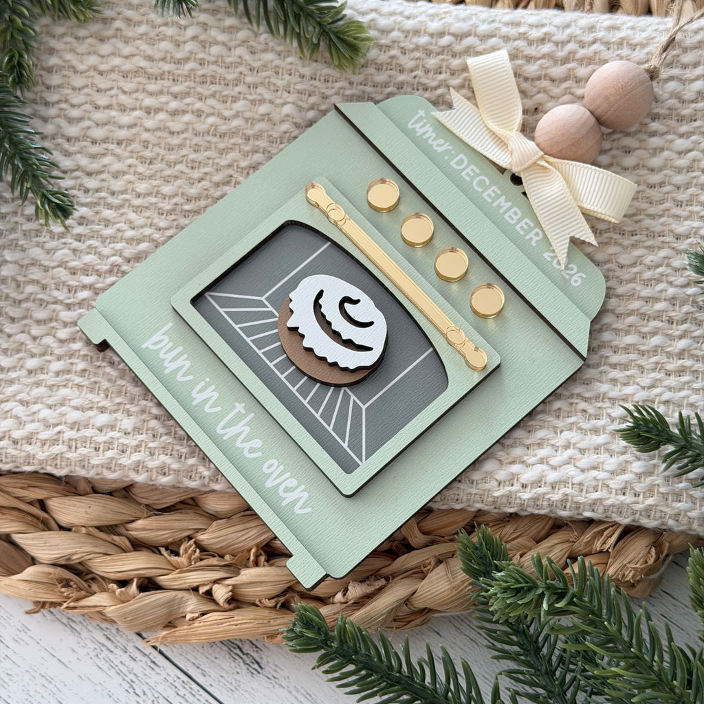 Personalized Pregnancy Announcement Christmas Ornament