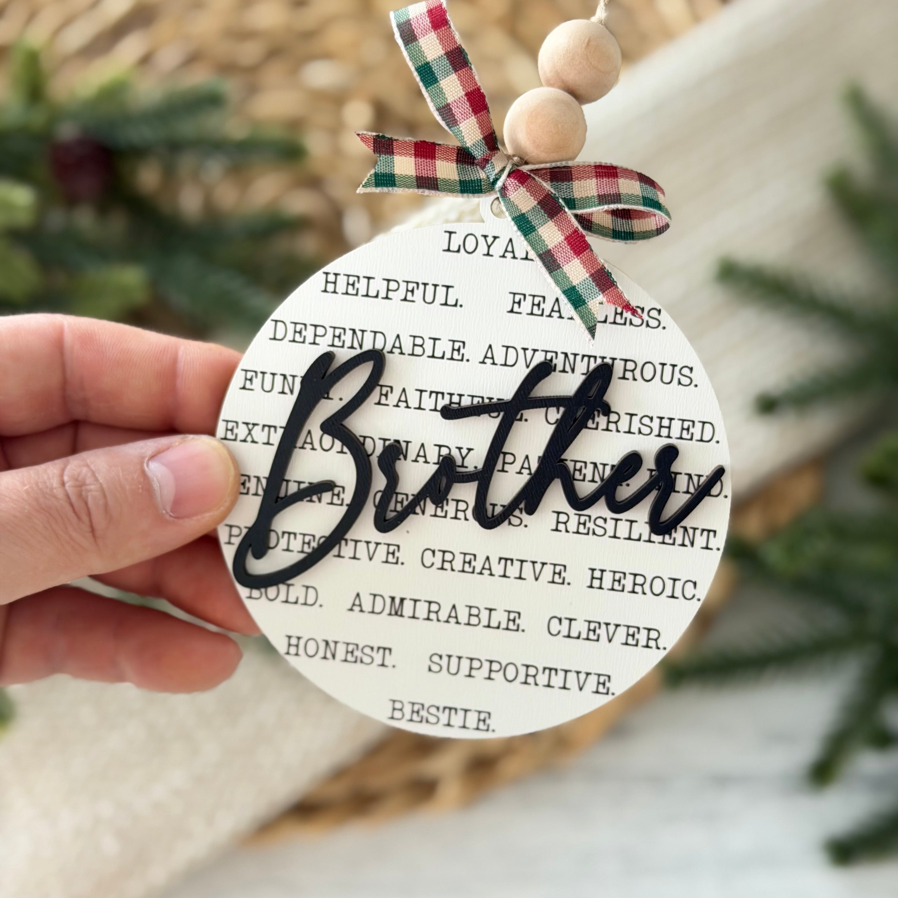 Brother Christmas Ornament