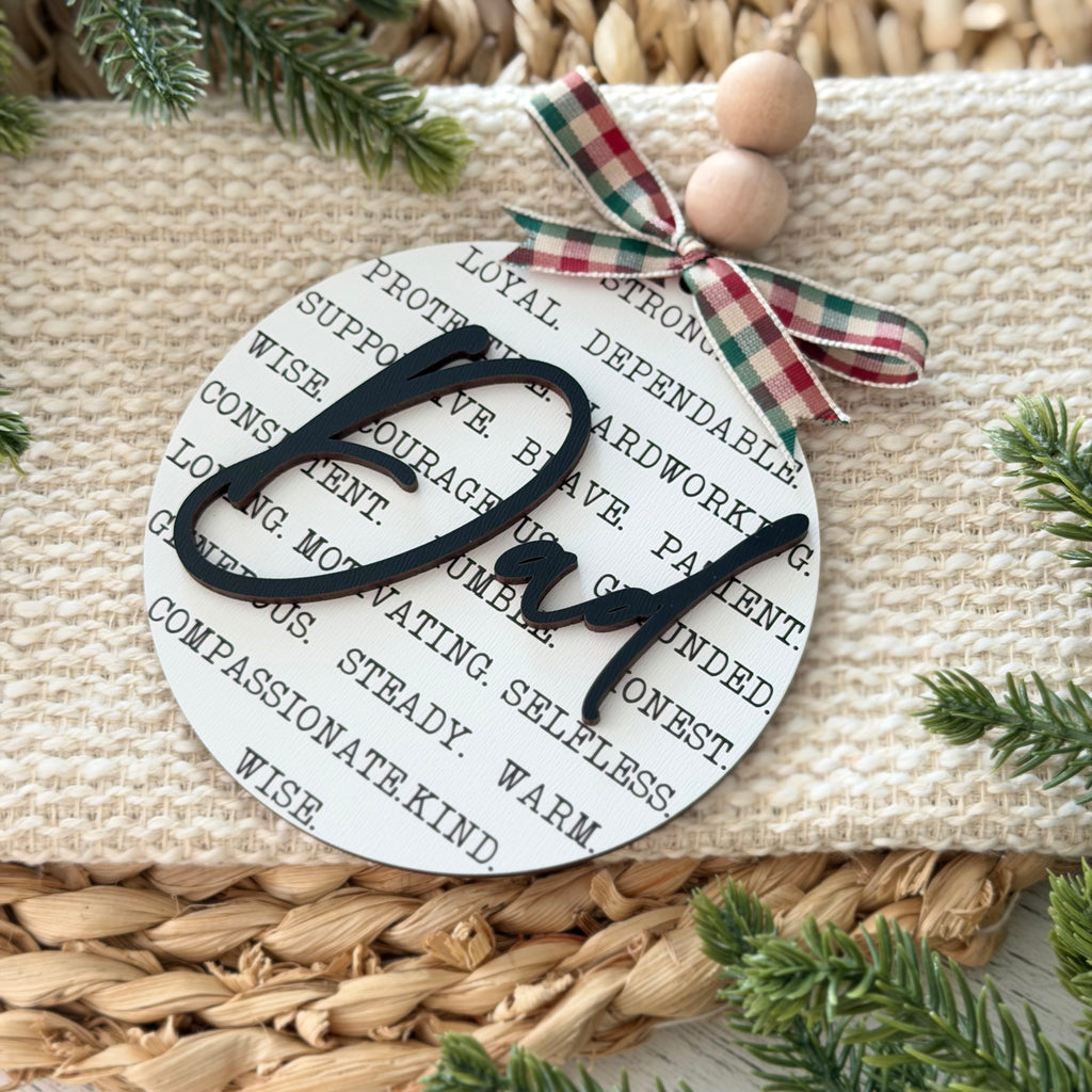 Dad Christmas Ornament
