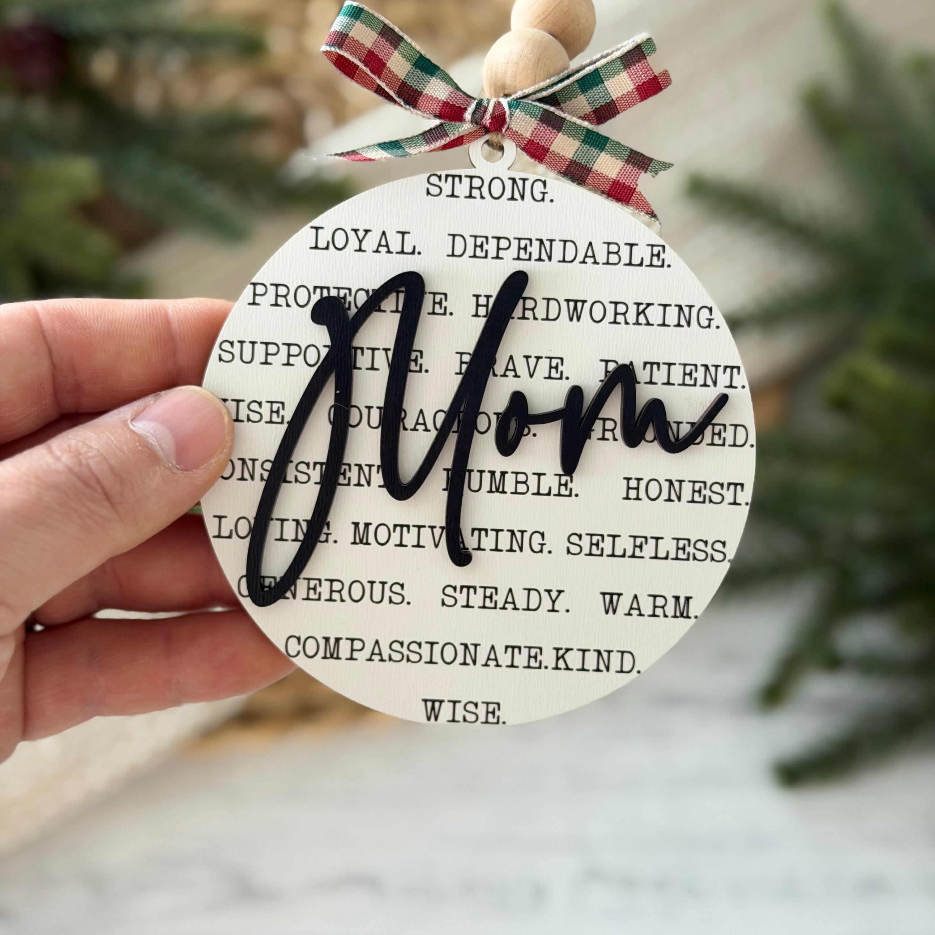 Mom Christmas Ornament