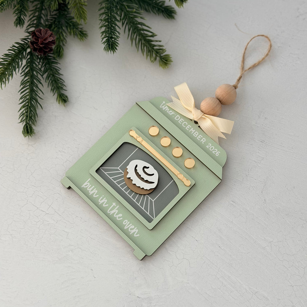 Personalized Pregnancy Announcement Christmas Ornament
