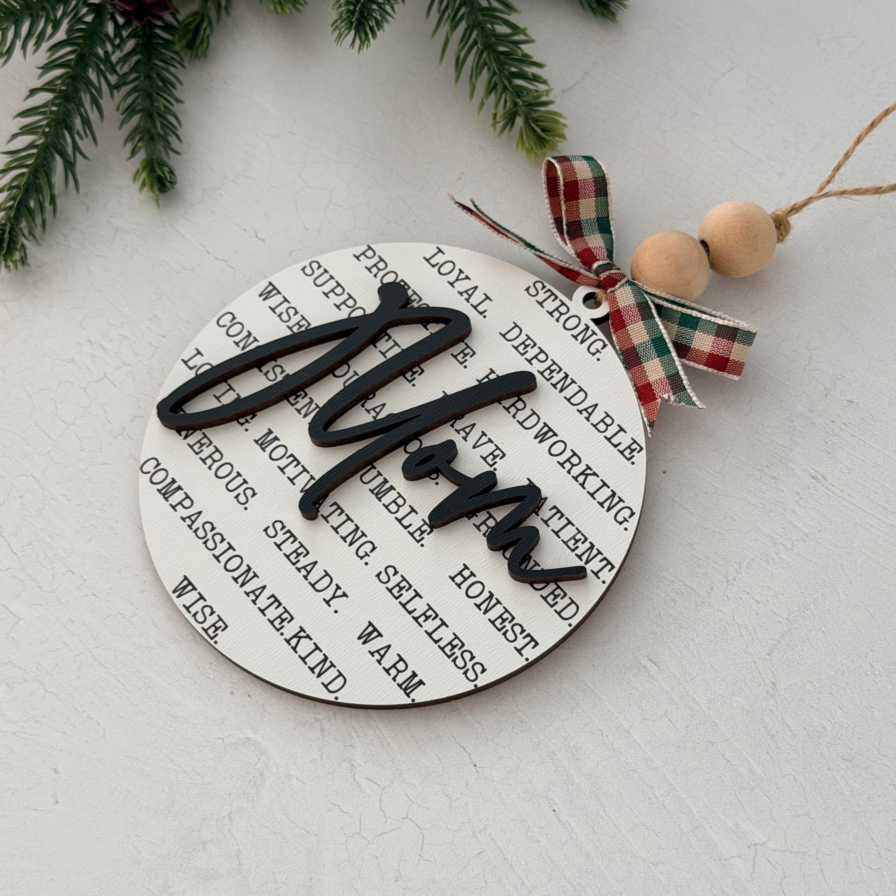 Mom Christmas Ornament