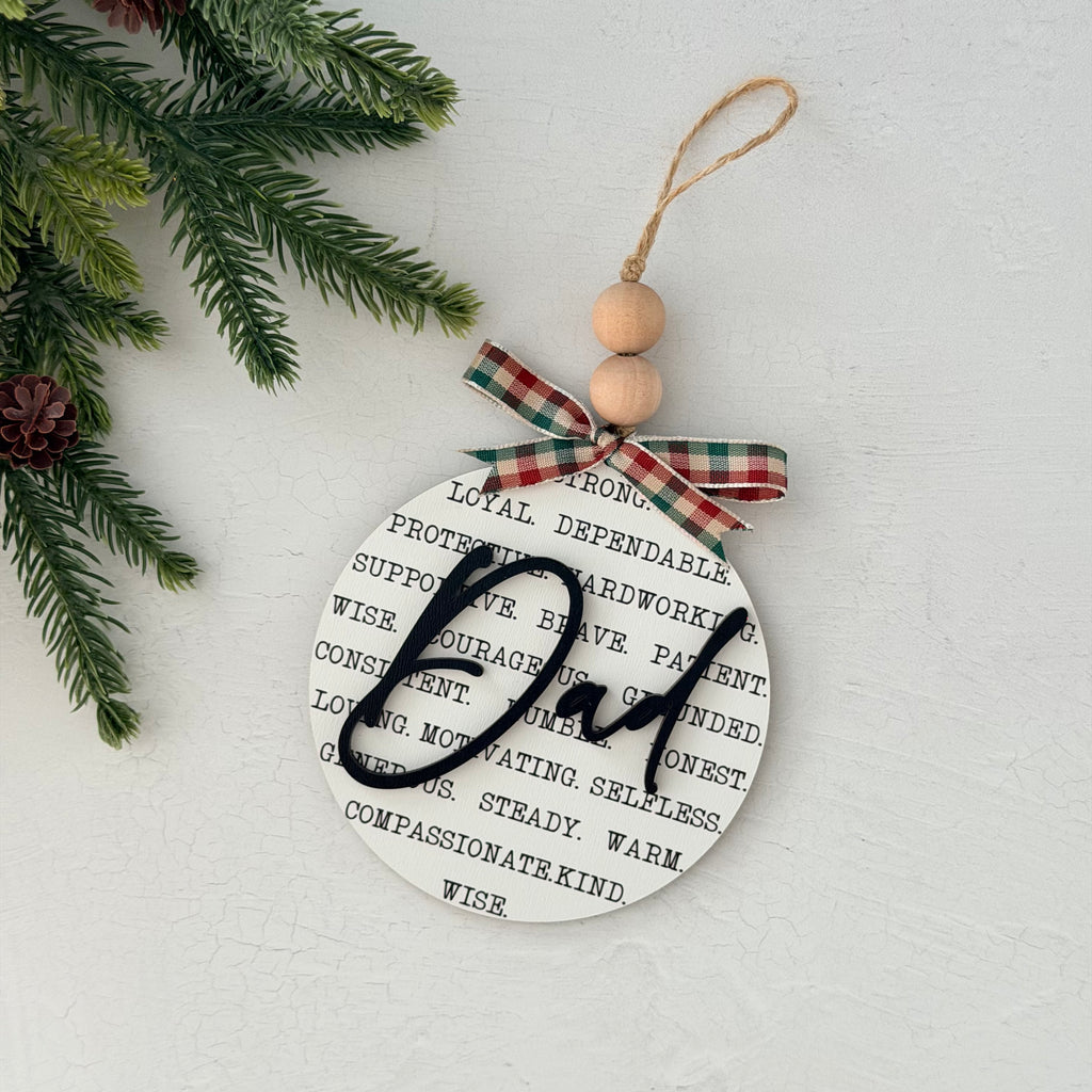 Dad Christmas Ornament