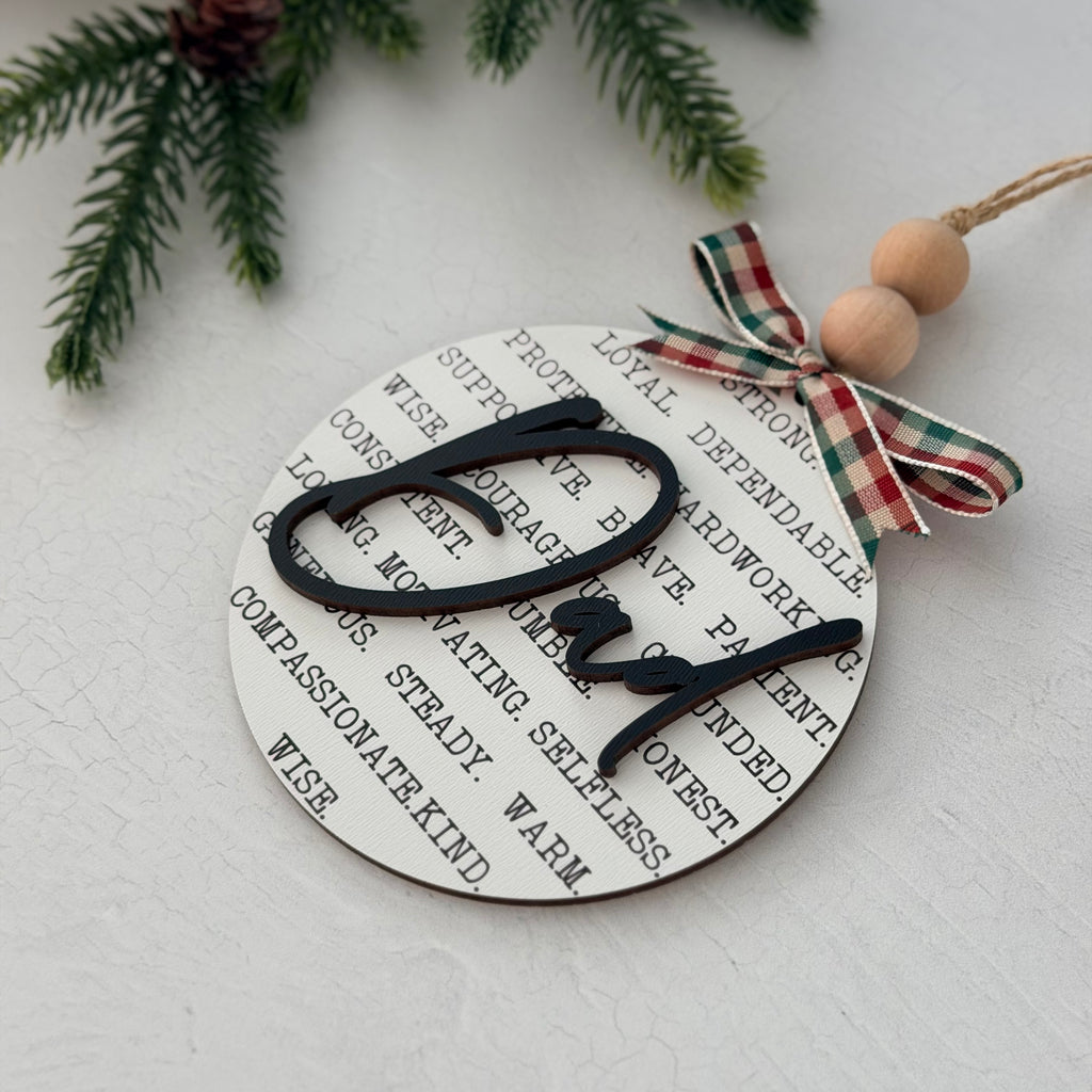 Dad Christmas Ornament