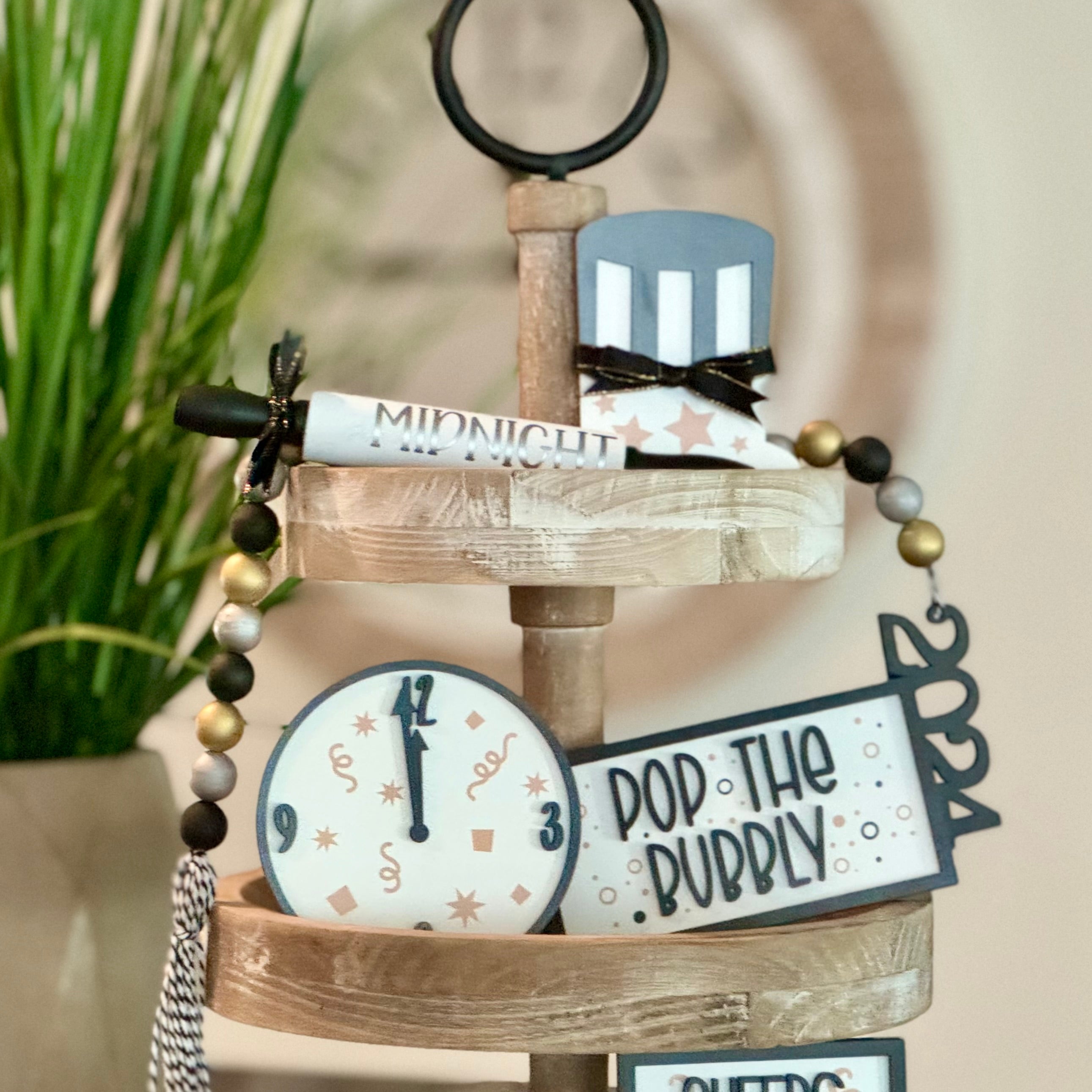New Years Tier Tray Decor Bundle