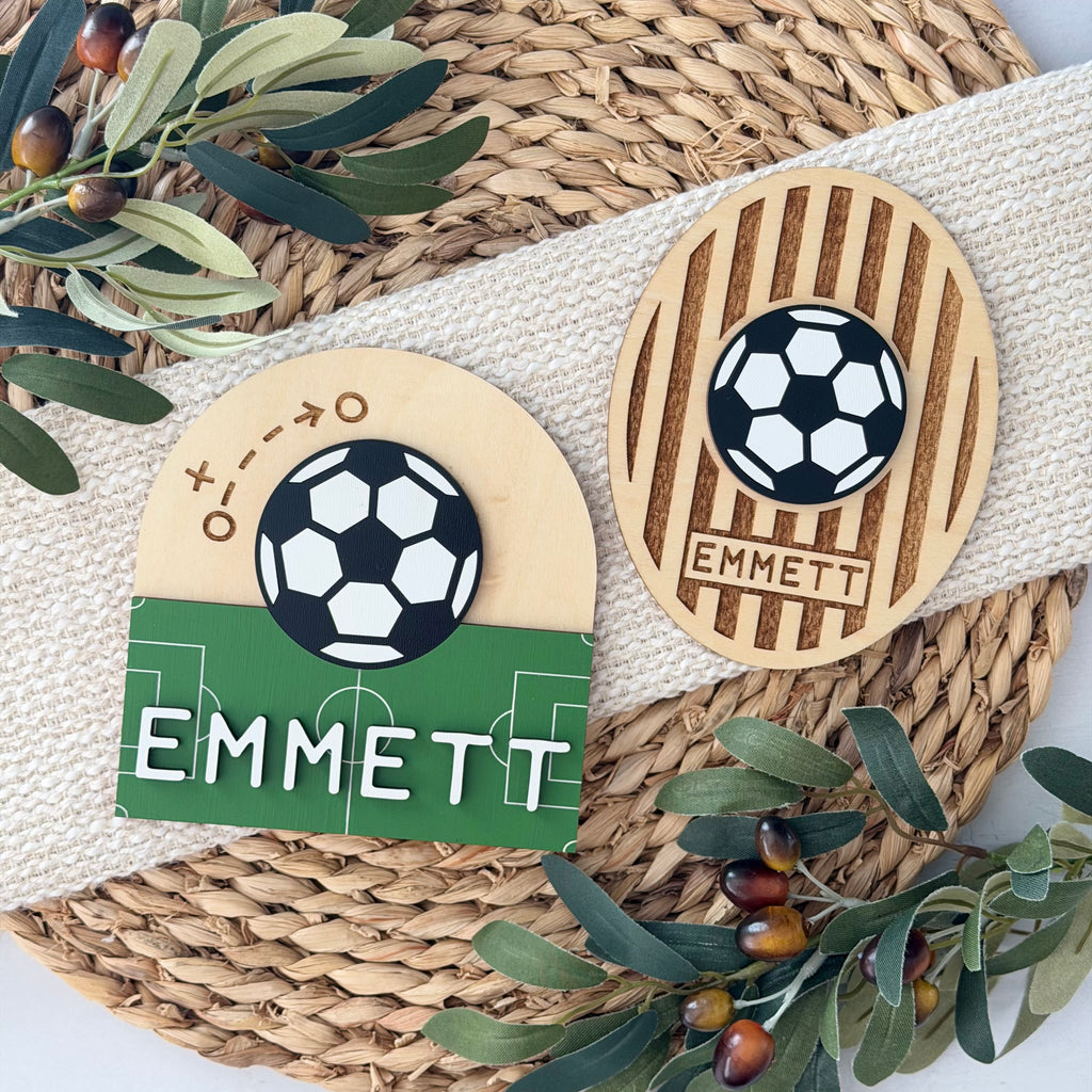 Personalized Soccer Baby Name Sign