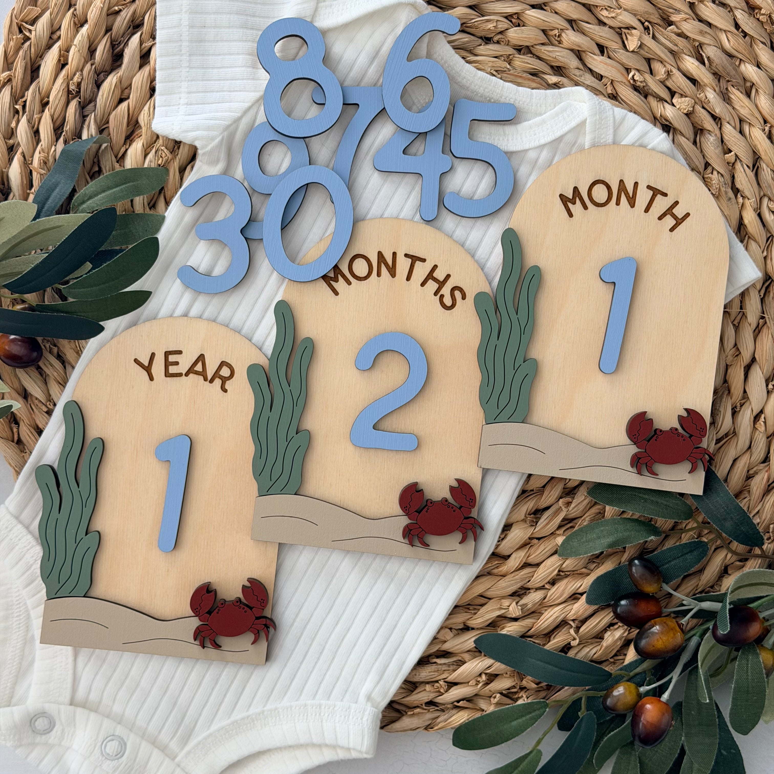 Under The Sea Baby Milestone Cards