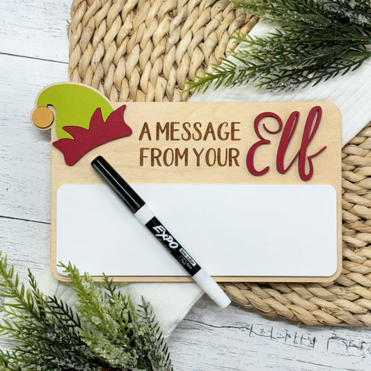 Elf Message Dry Erase Board