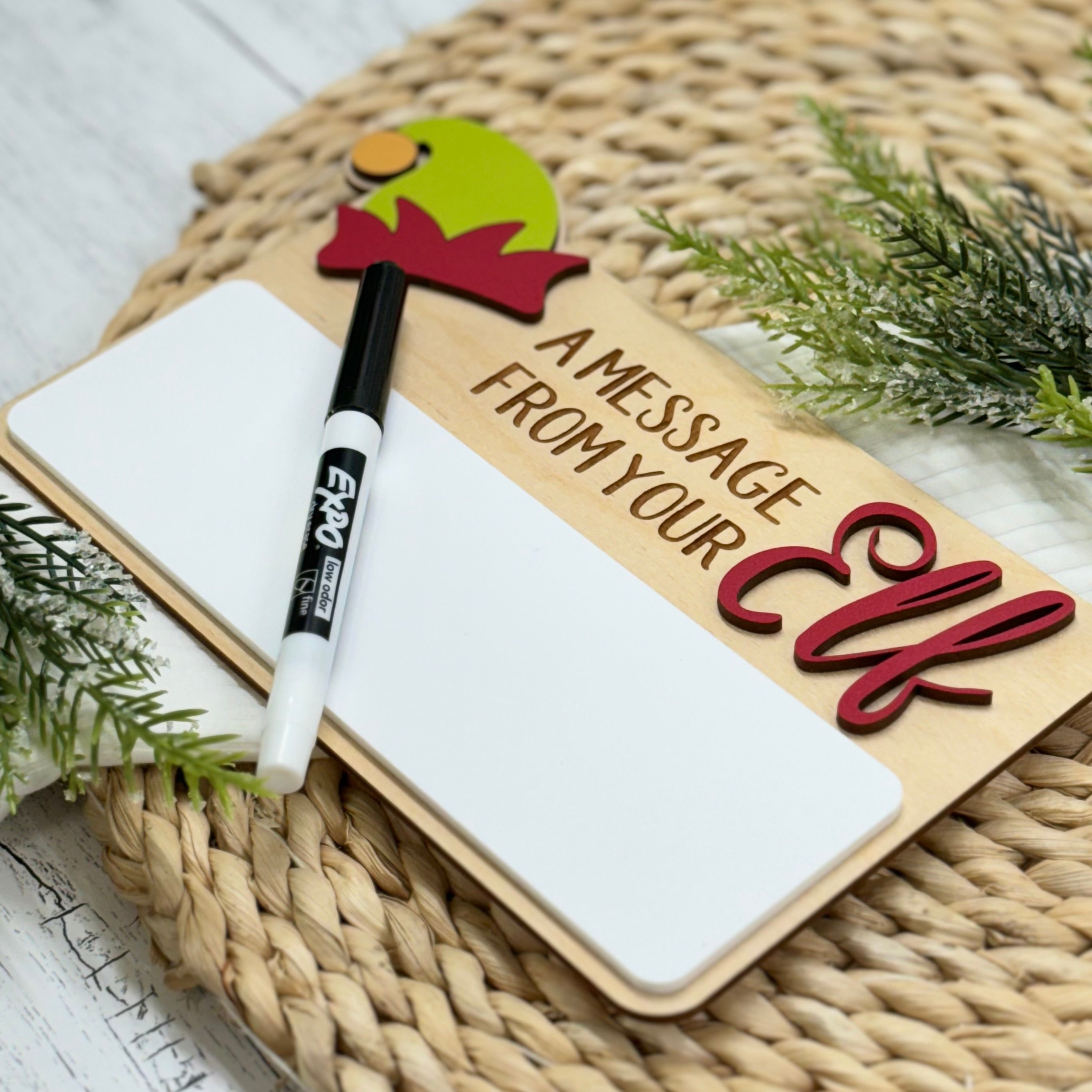 Elf Message Dry Erase Board
