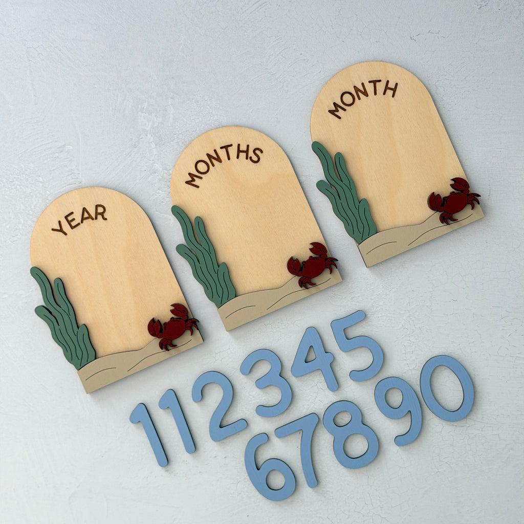 Under The Sea Baby Milestone Cards