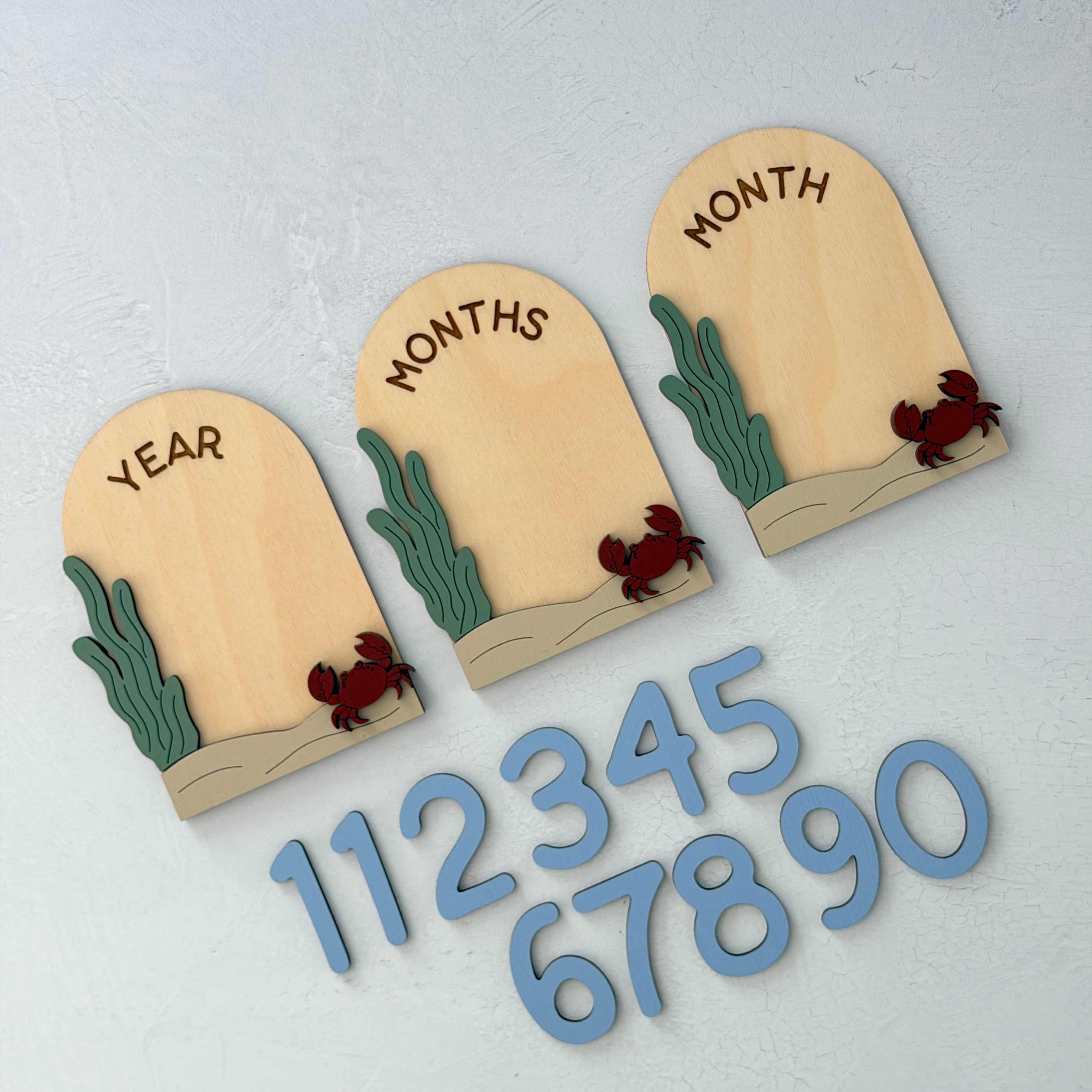Under The Sea Baby Milestone Cards