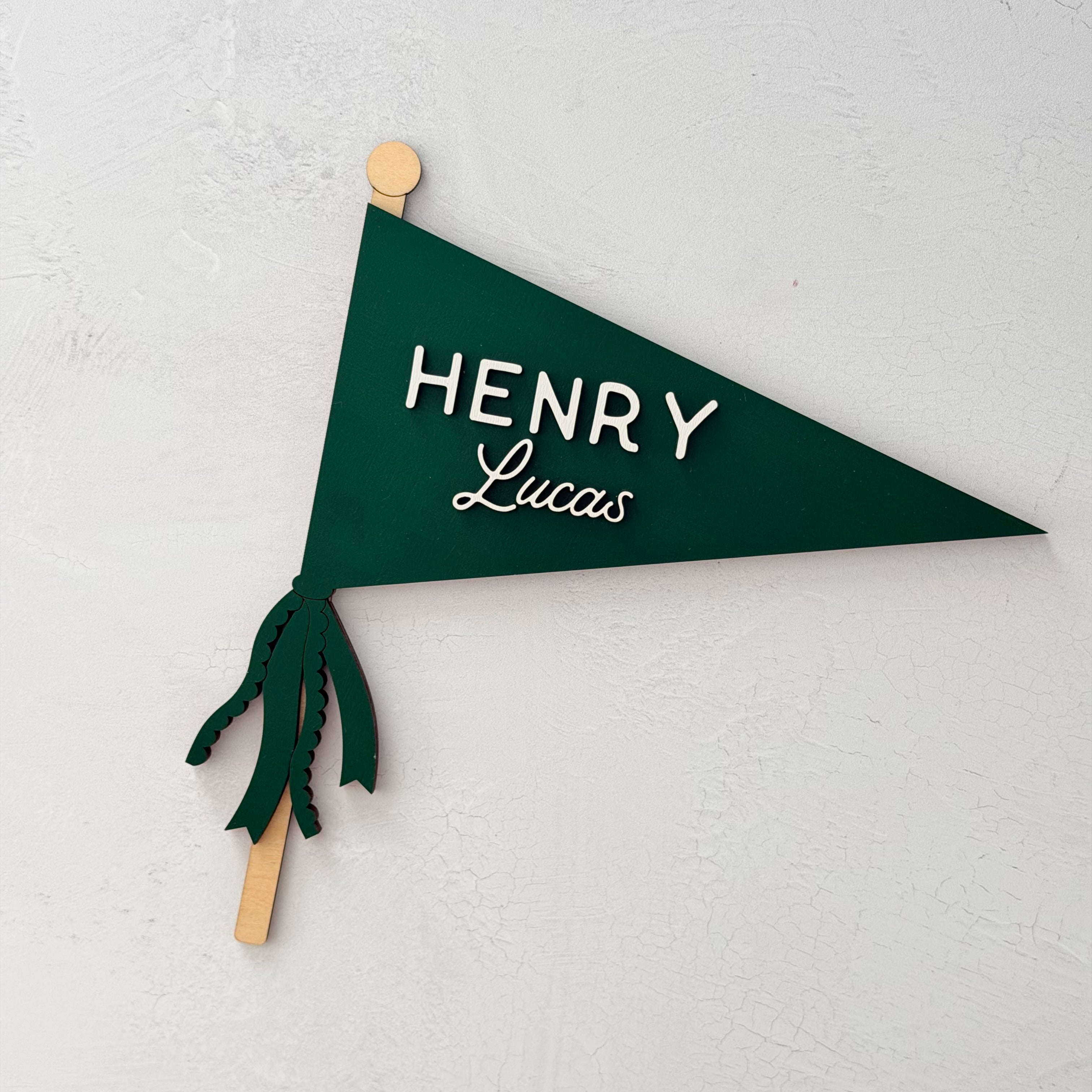 Personalized Pennant Baby Name Sign