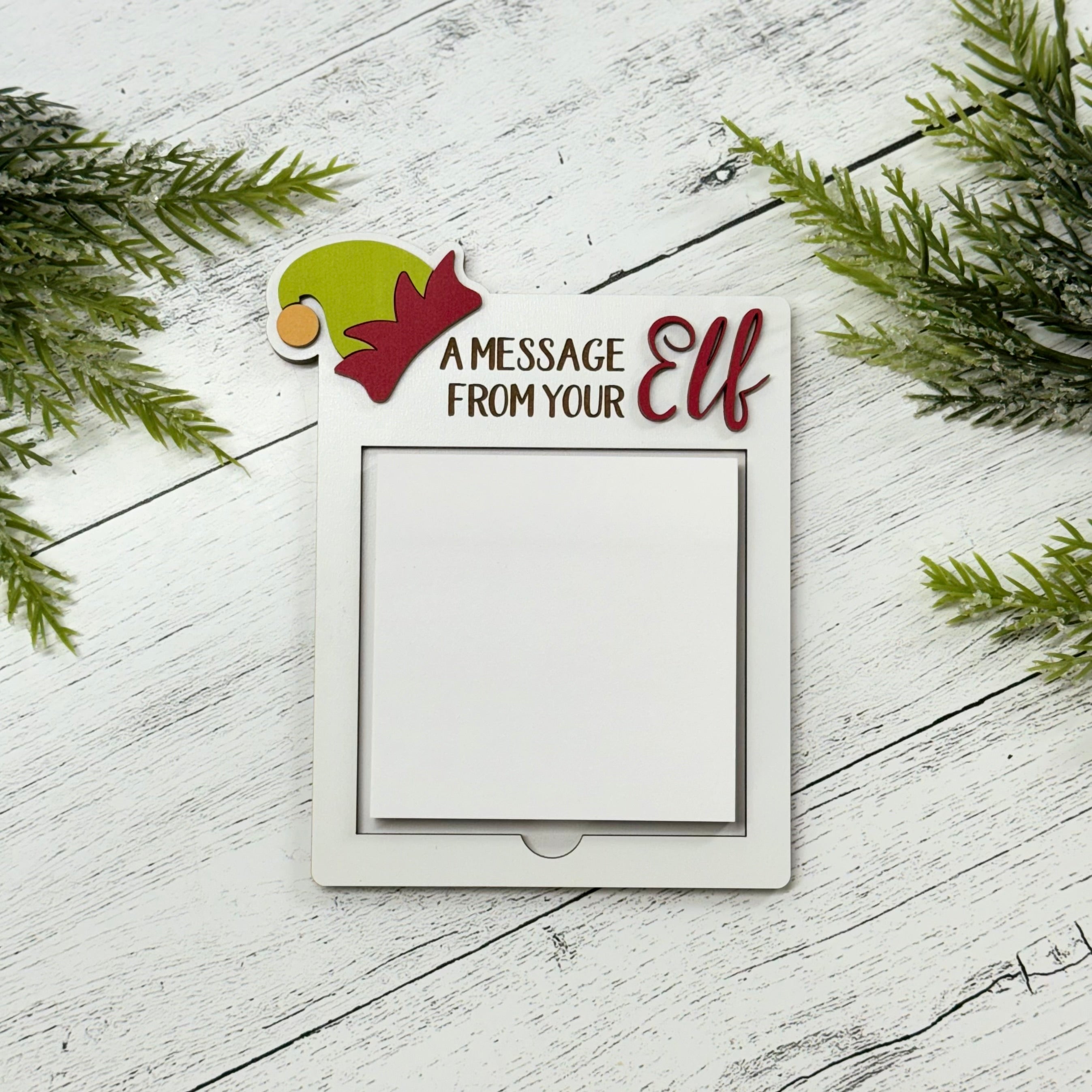 Elf Message Sticky Note Holder