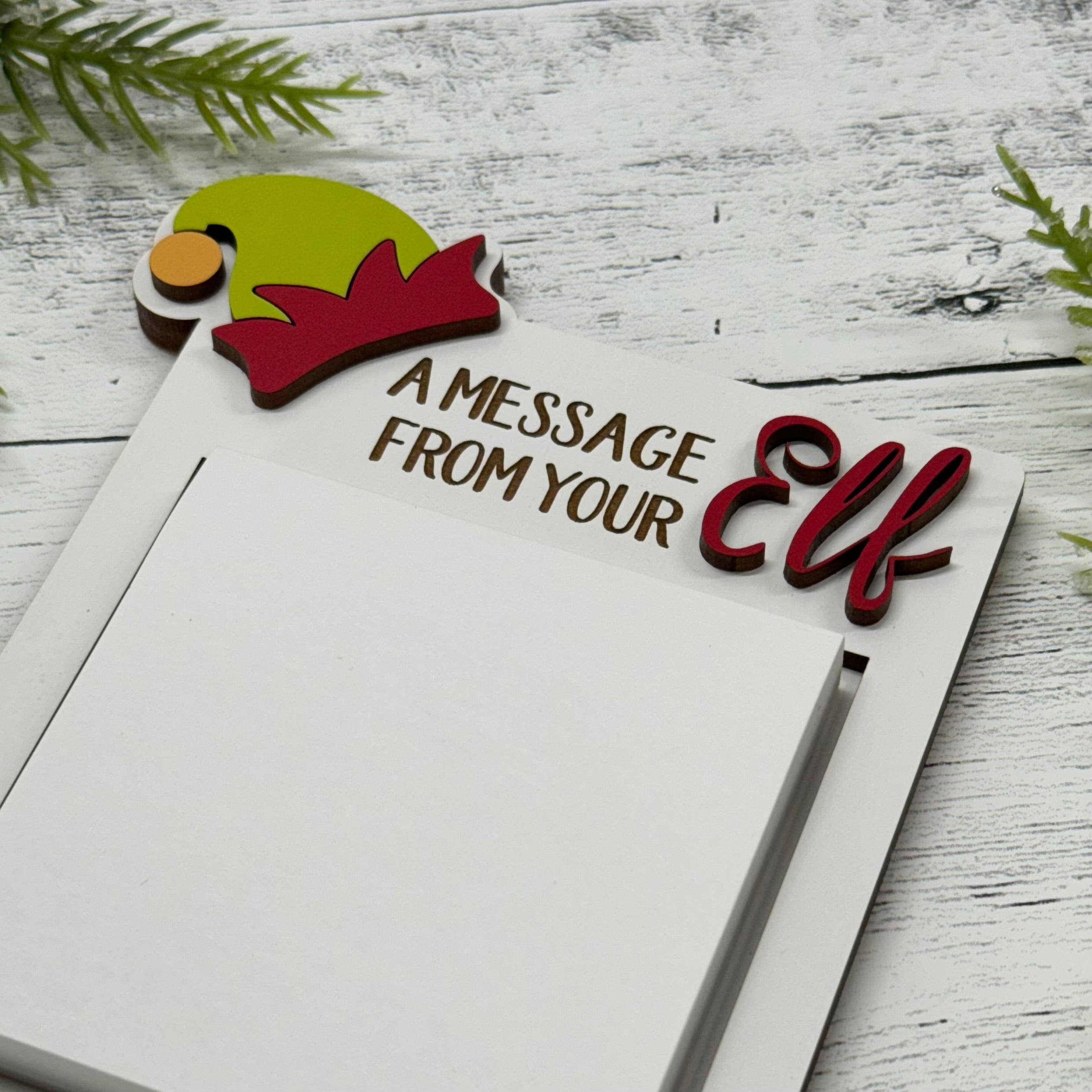 Elf Message Sticky Note Holder