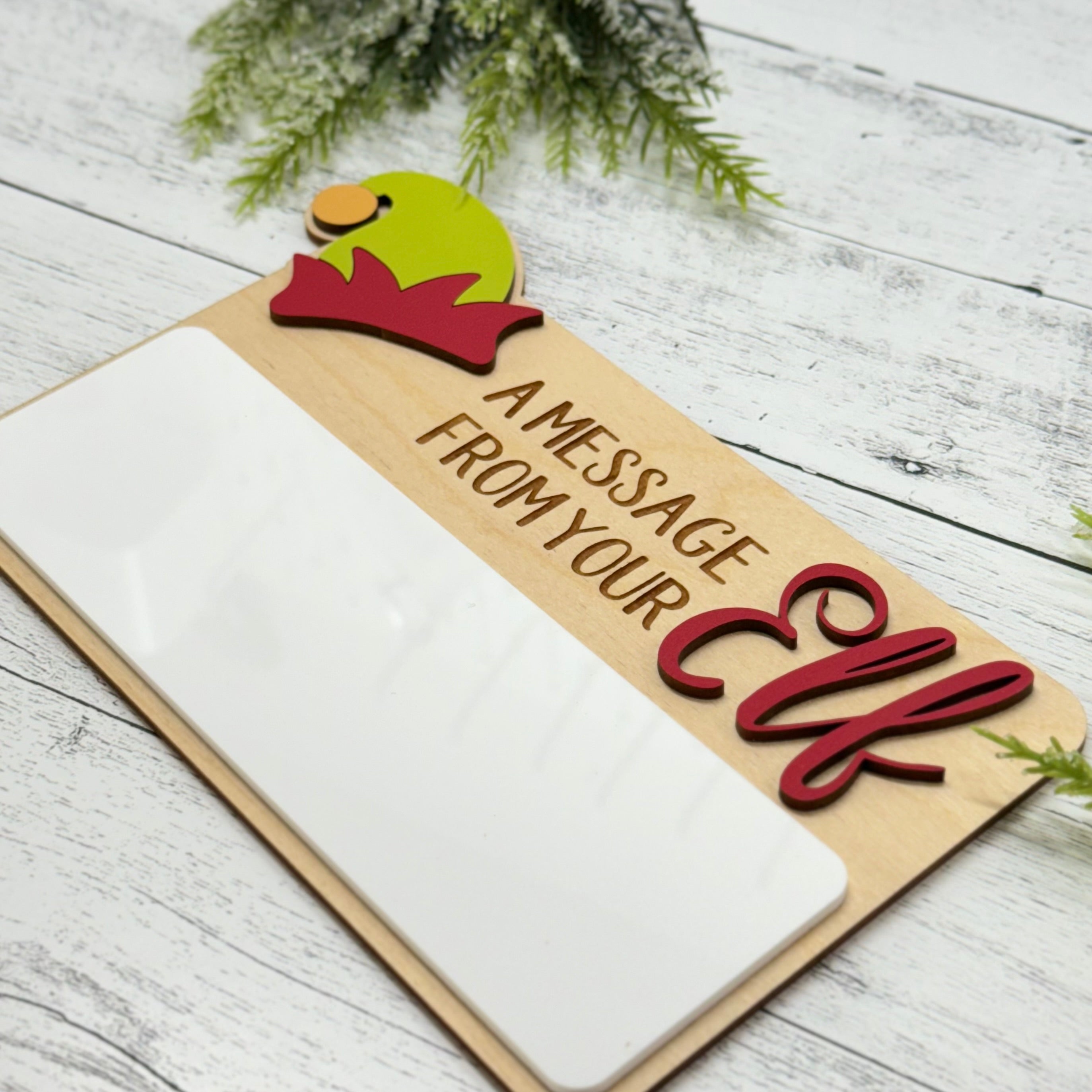 Elf Message Dry Erase Board