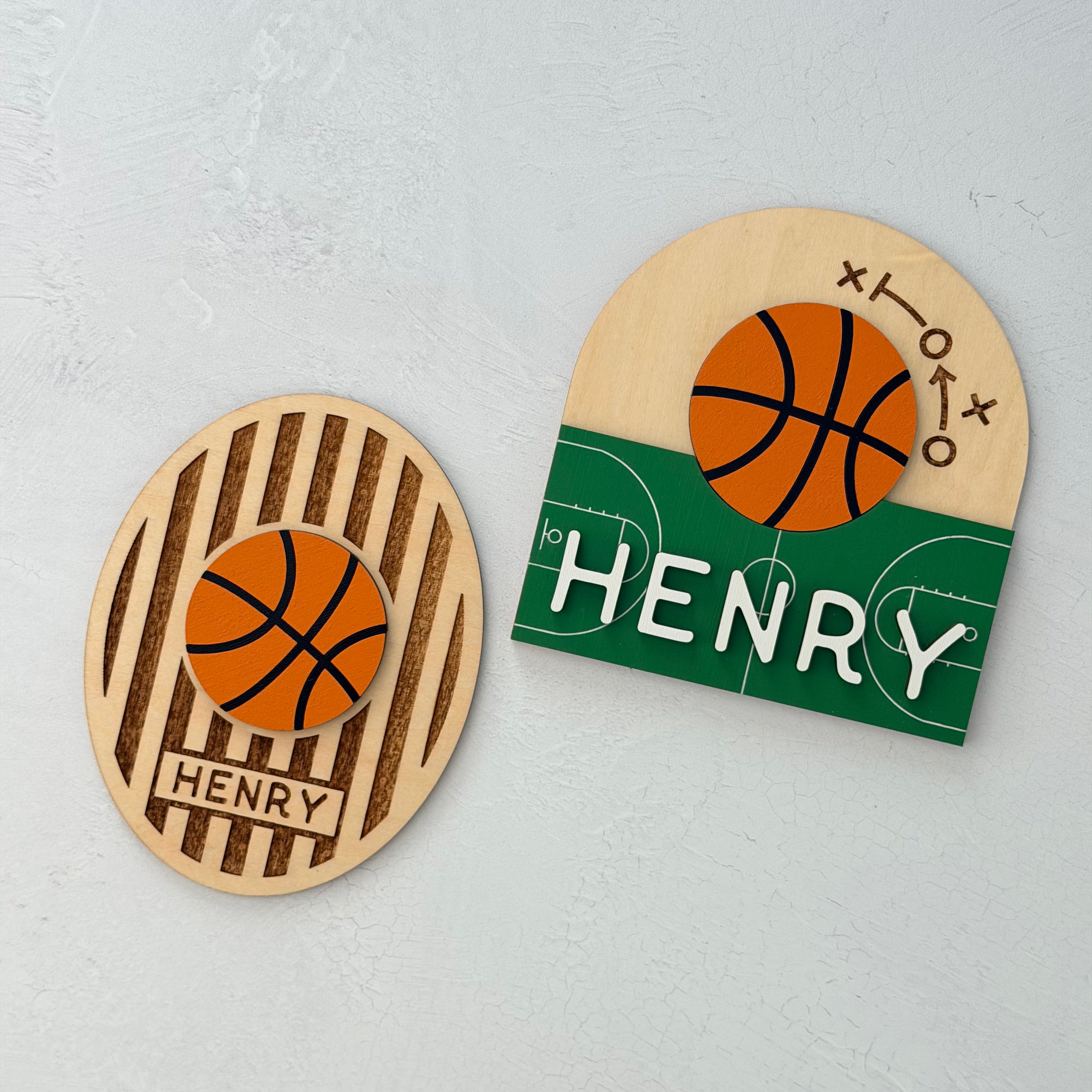 Personalized Basketball Baby Name Sign