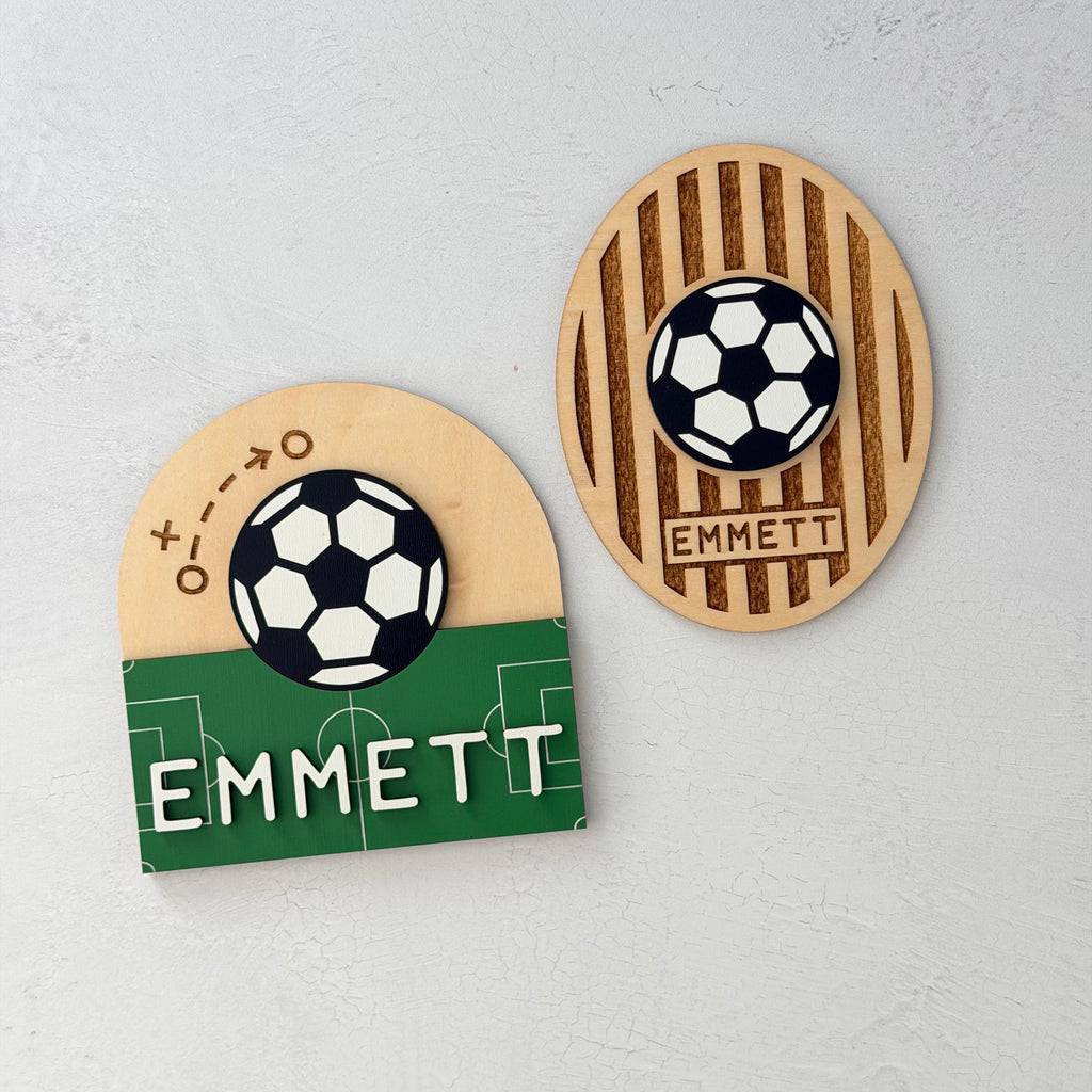 Personalized Soccer Baby Name Sign