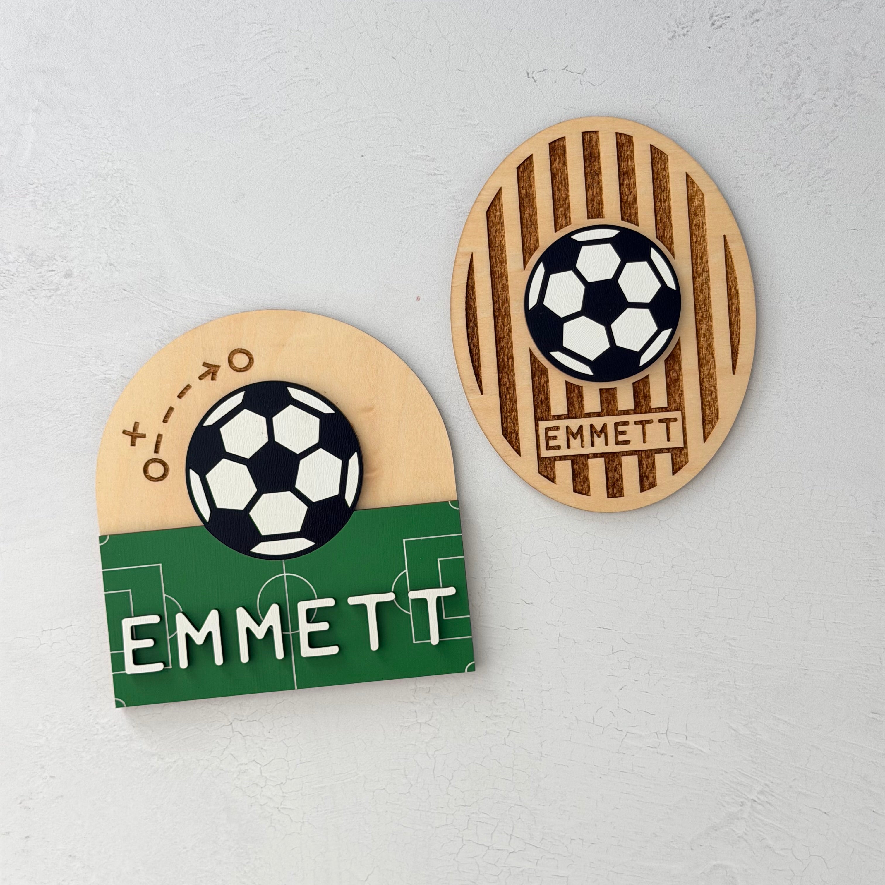 Personalized Soccer Baby Name Sign