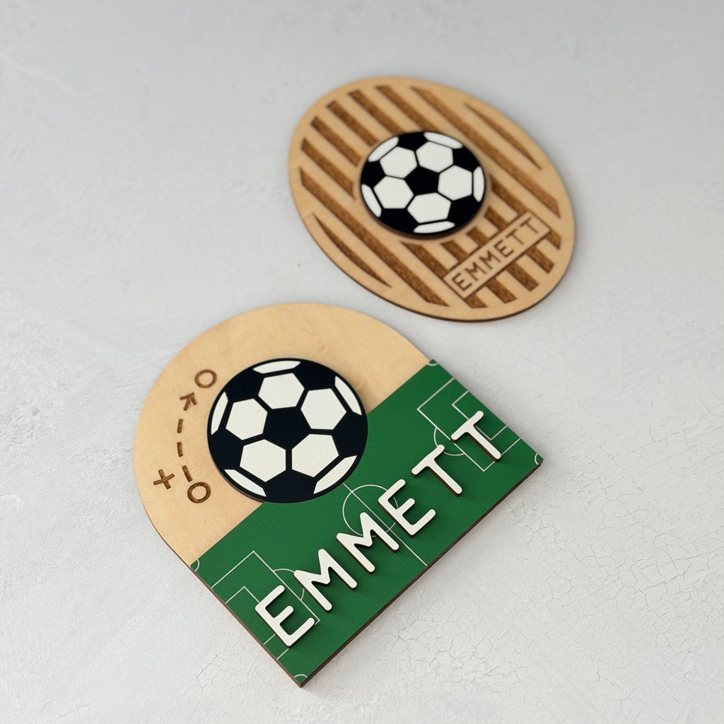 Personalized Soccer Baby Name Sign