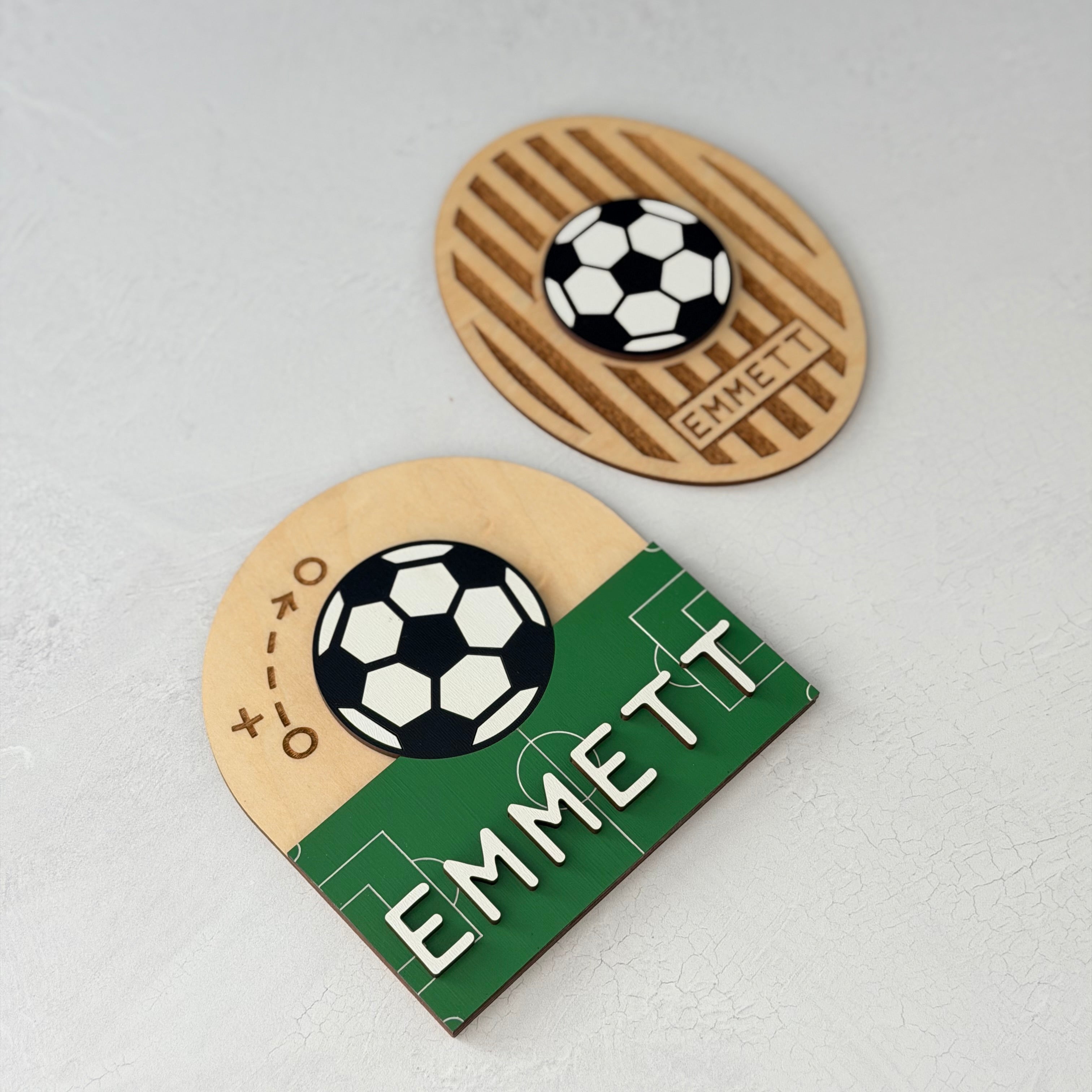 Personalized Soccer Baby Name Sign